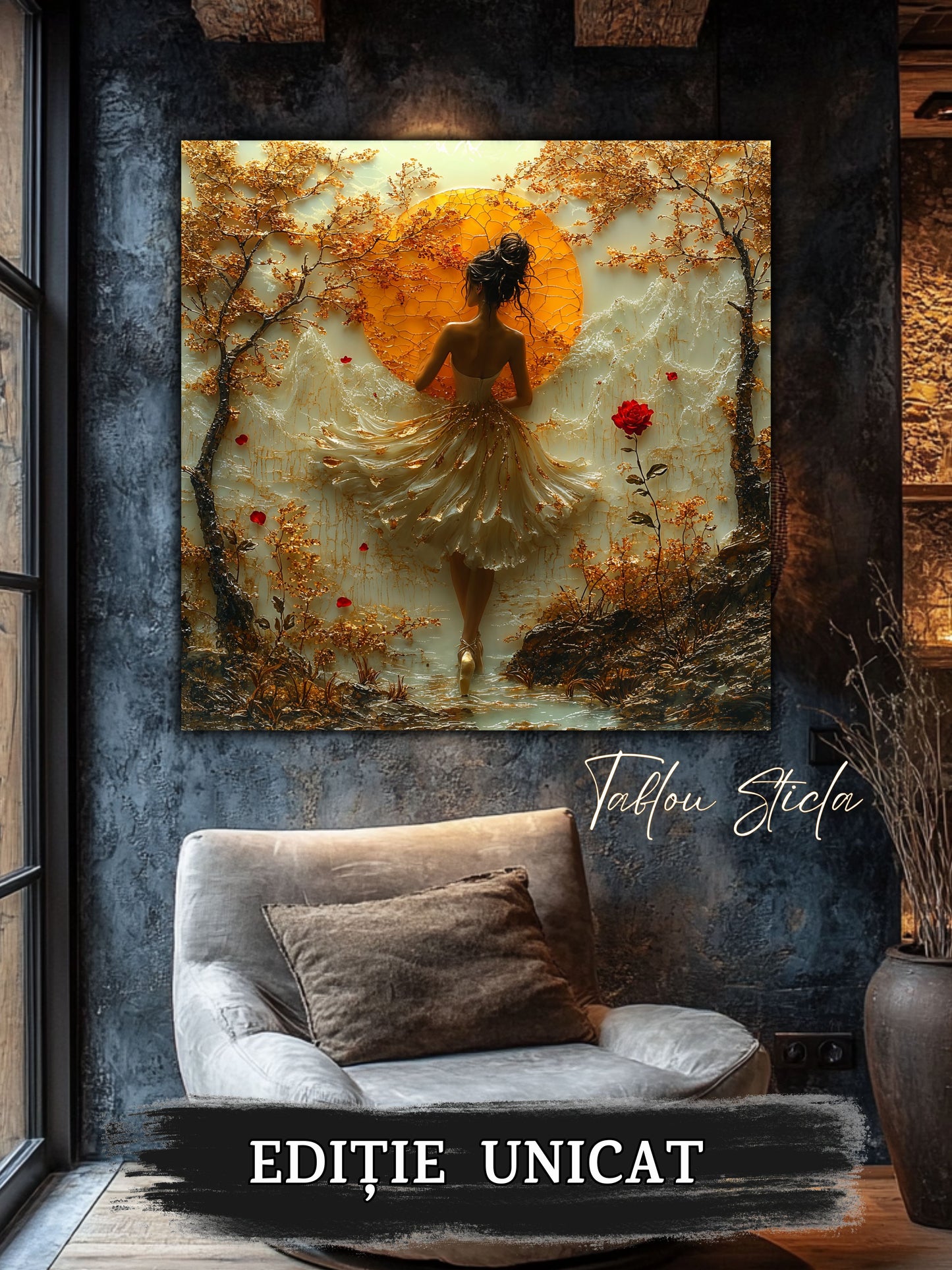 Tablou Sticla Securizata - Fragment of The Soul - 24