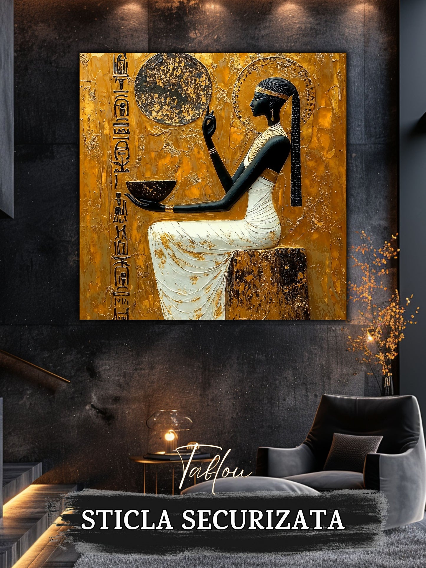 Whispers of the Nile - Tablou Sticla - 28