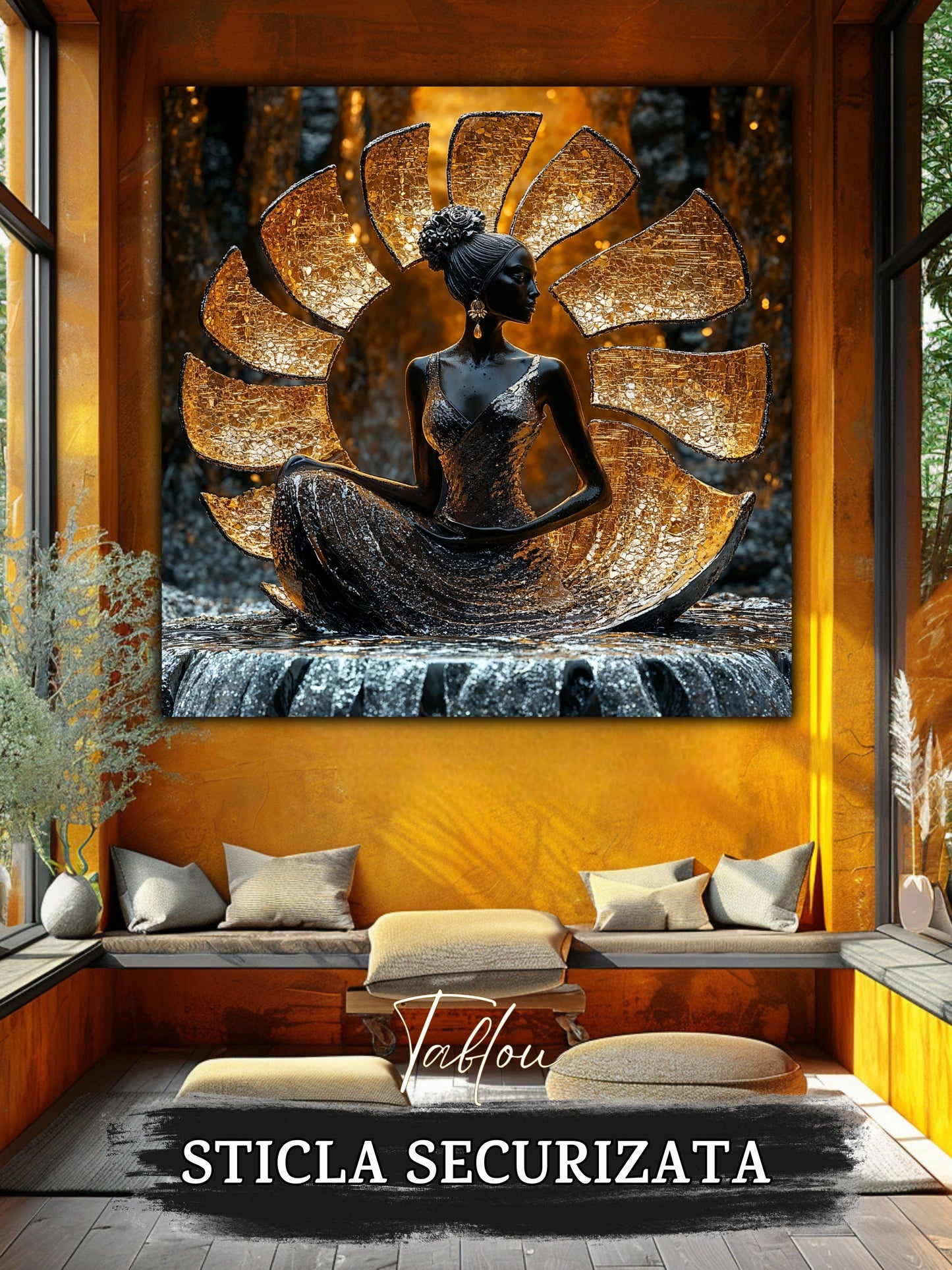 Tablou Sticla Securizata - Soul's Mandala No20