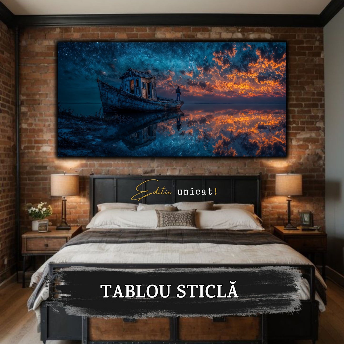 Night and Soul - Tablou Living - Sticla Securizata - no04
