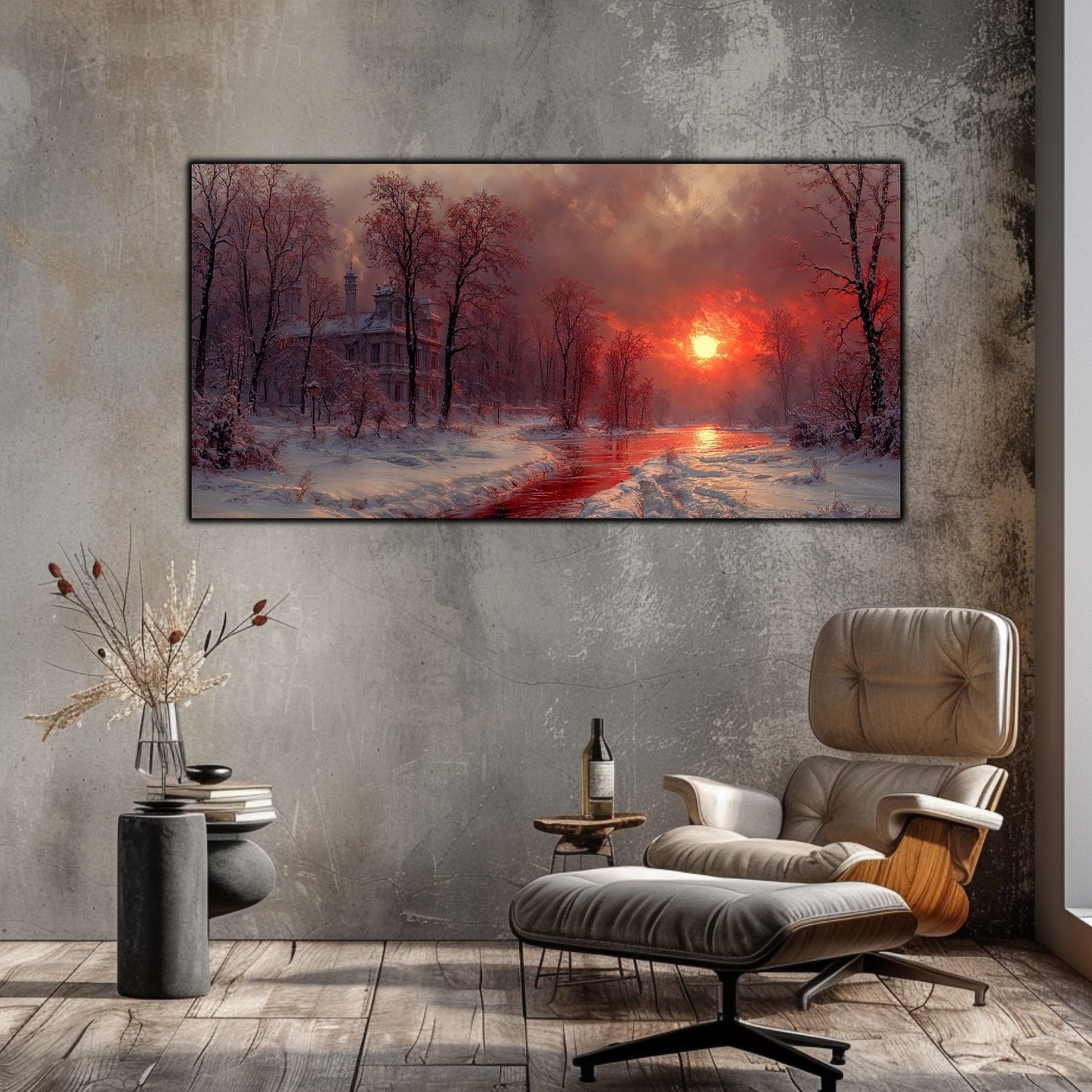 Tablou Sticla Securizata - Colectia Cold Ember - no01