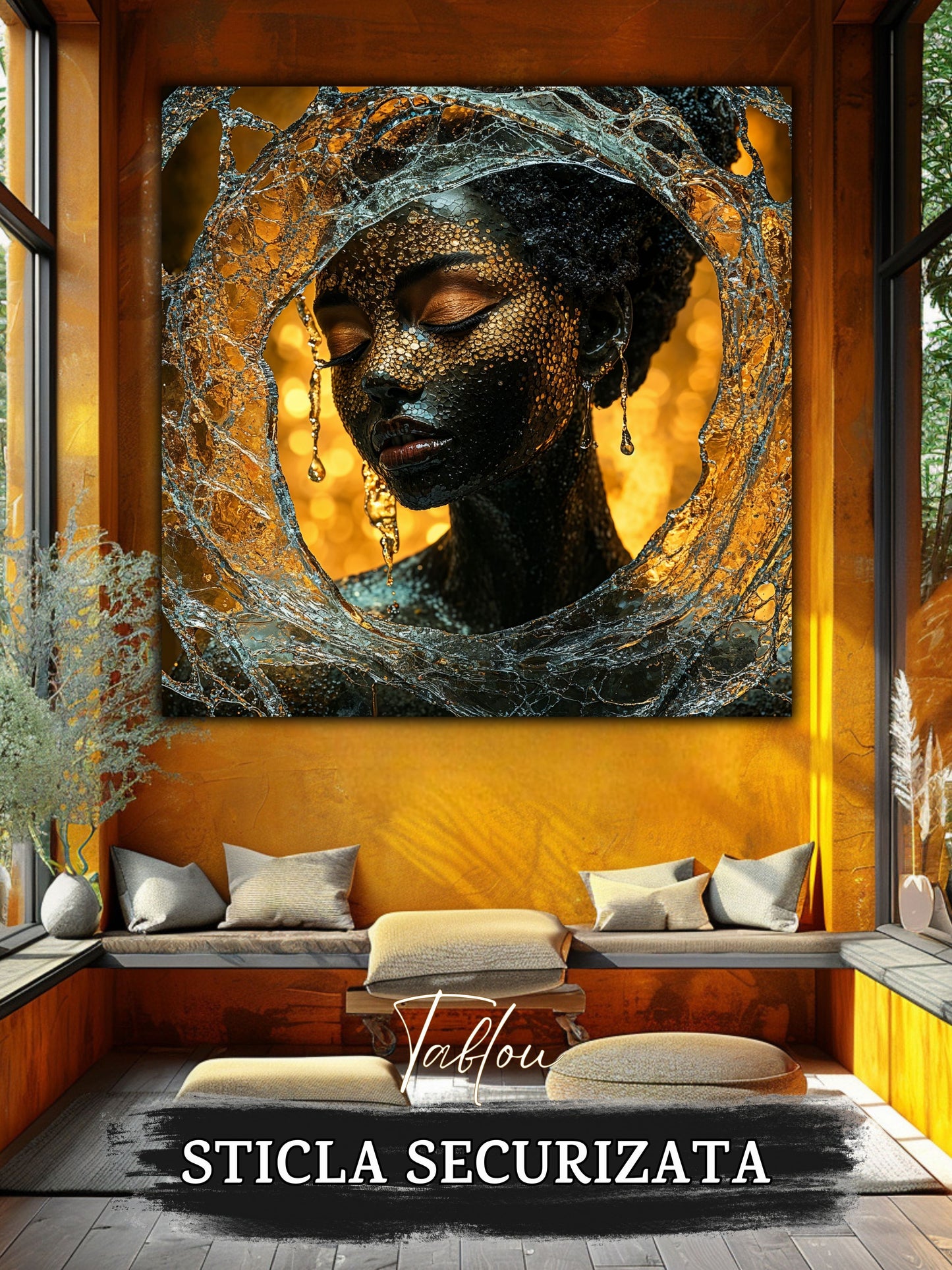 Tablou Sticla Securizata - Soul's Mandala No06