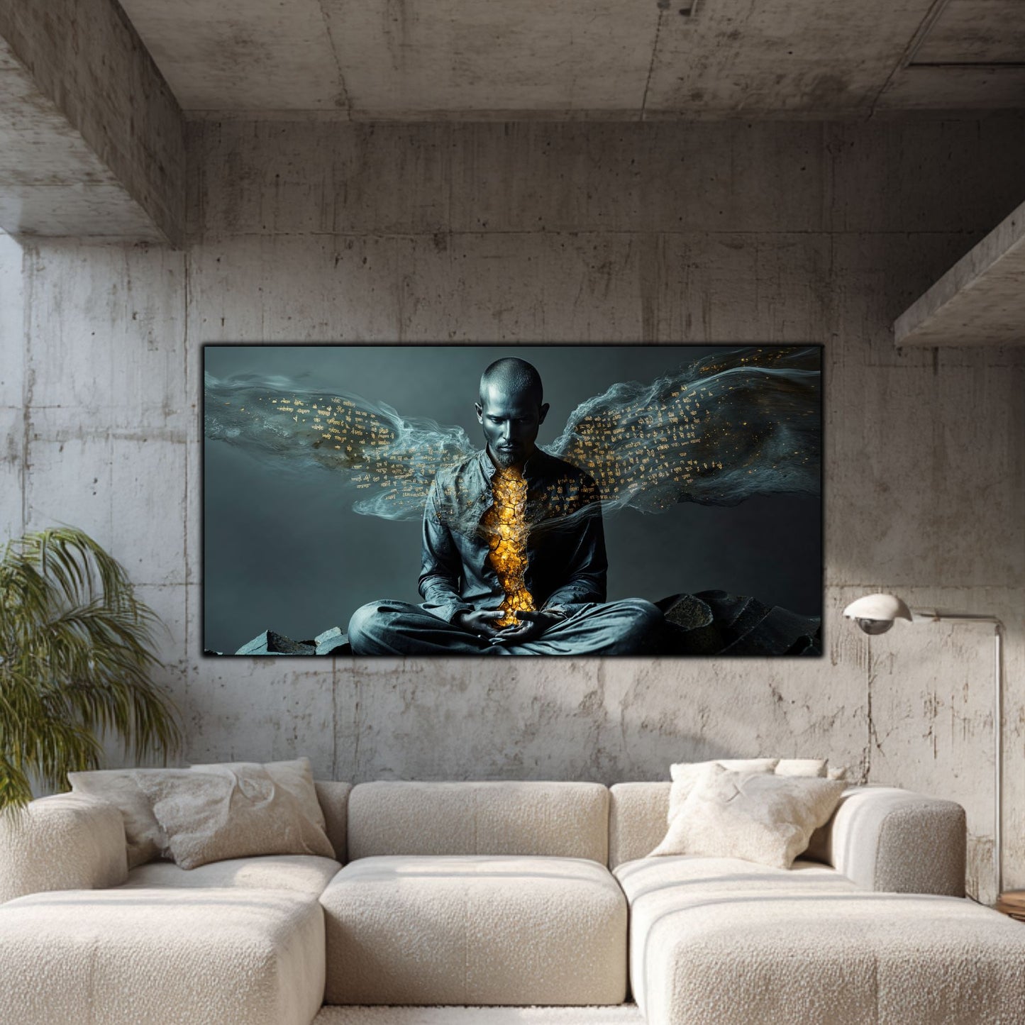 Beyond Meditation - Tablouri moderne pe sticla securizata pentru living contemporan NO46