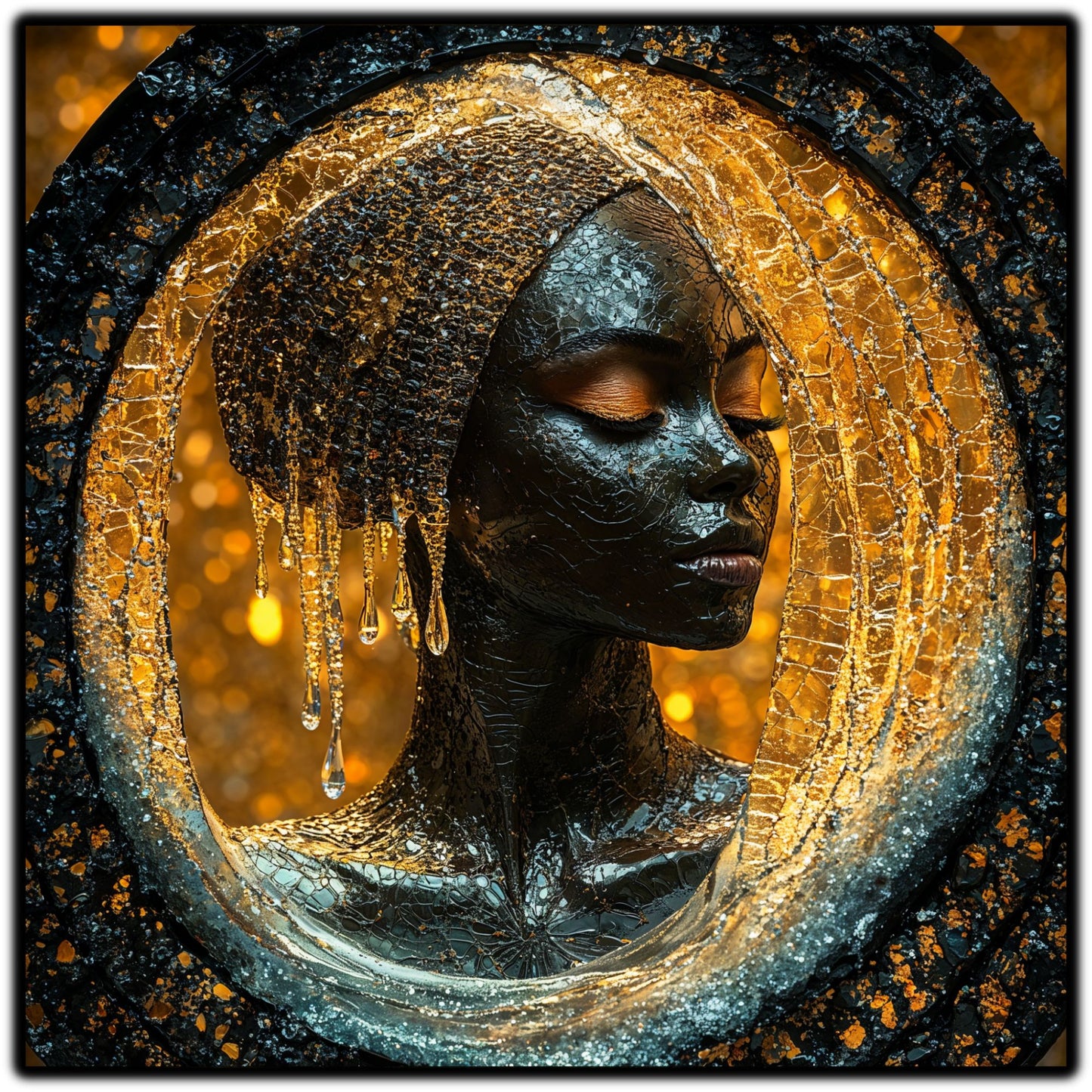Tablou Sticla Securizata - Soul's Mandala No25