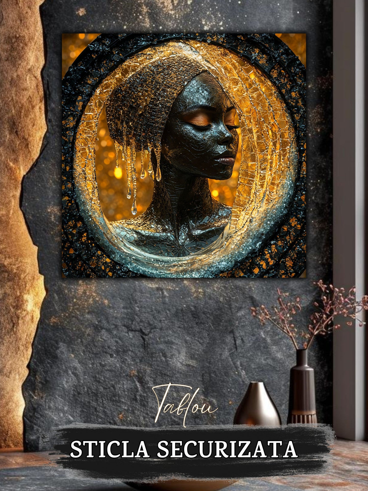 Tablou Sticla Securizata - Soul's Mandala No25