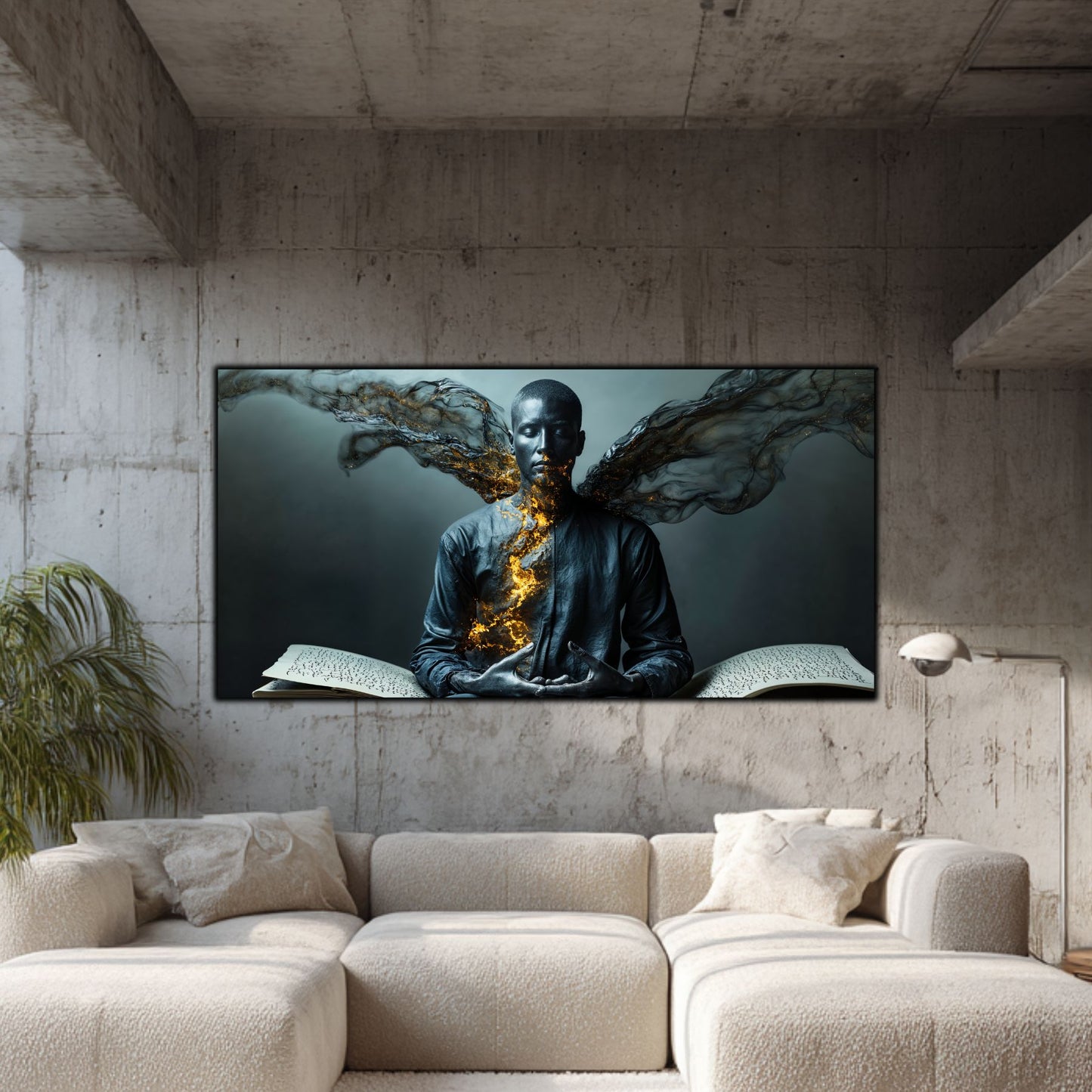 Beyond Meditation - Tablouri moderne pe sticla securizata pentru living contemporan NO40