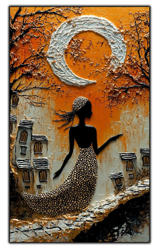 Tablou Decorativ Elegant din Sticla Securizata - 60x100 cm - Chromatic Vogue 07