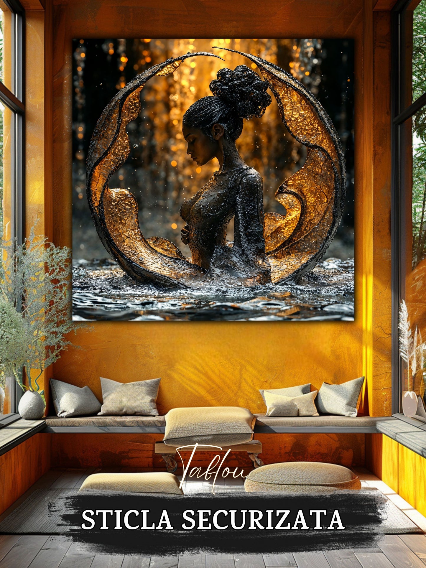 Tablou Sticla Securizata - Soul's Mandala No15