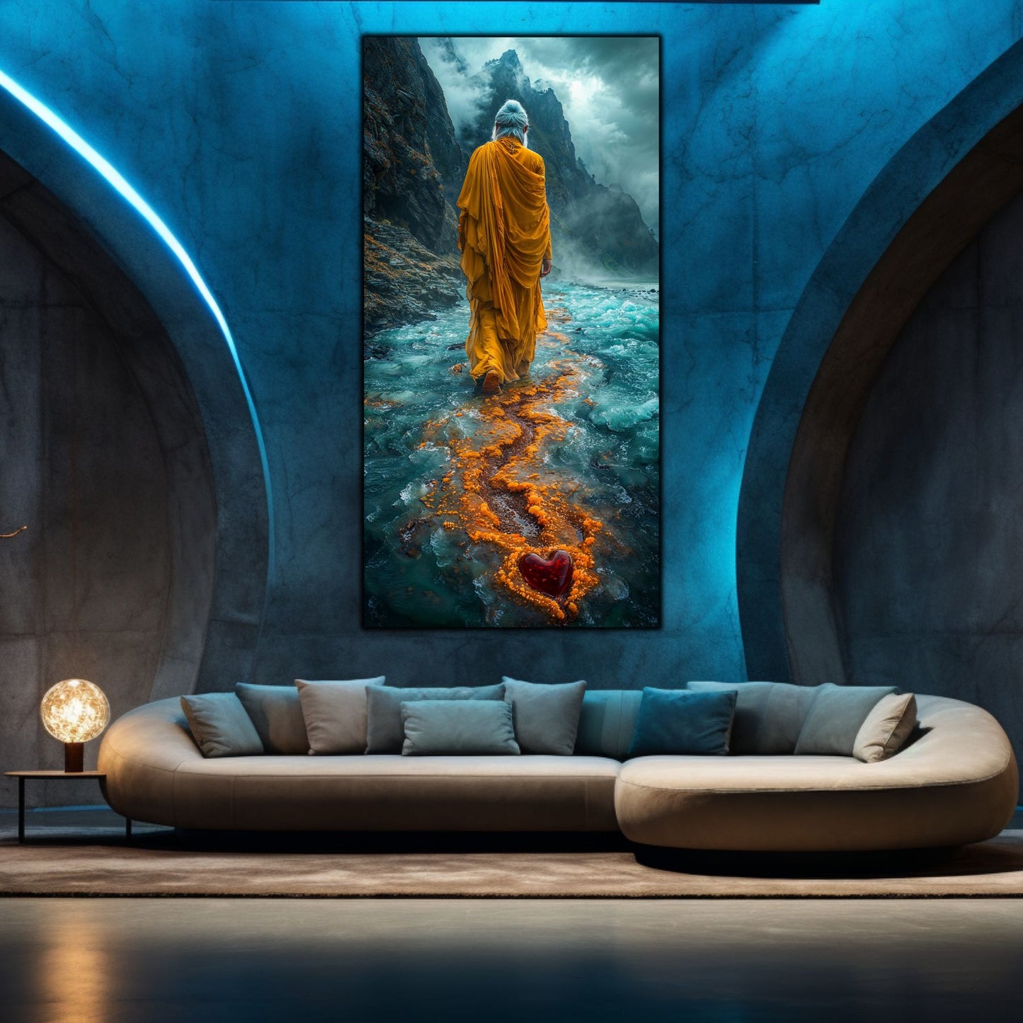 Tablou unicat din sticlă securizată Vanishing Step - No18