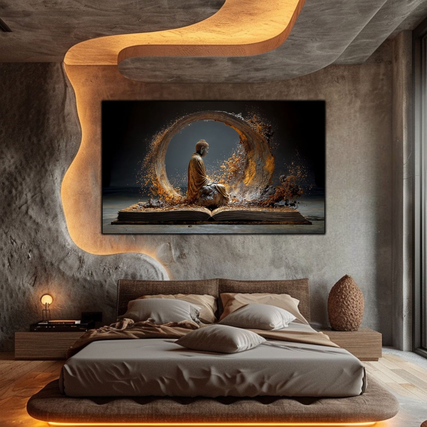 Tablou Decorativ pt Living sau Dormitor - Print UV pe Sticla - „Ascend” - No13