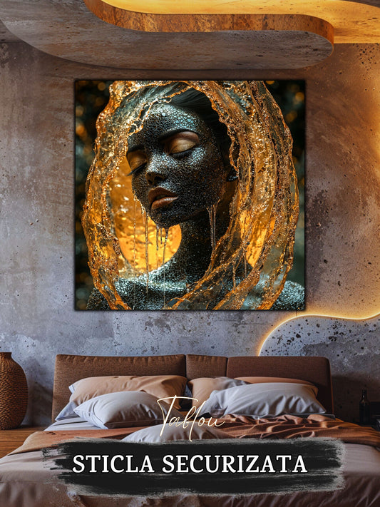 Tablou Sticla Securizata - Soul's Mandala No26