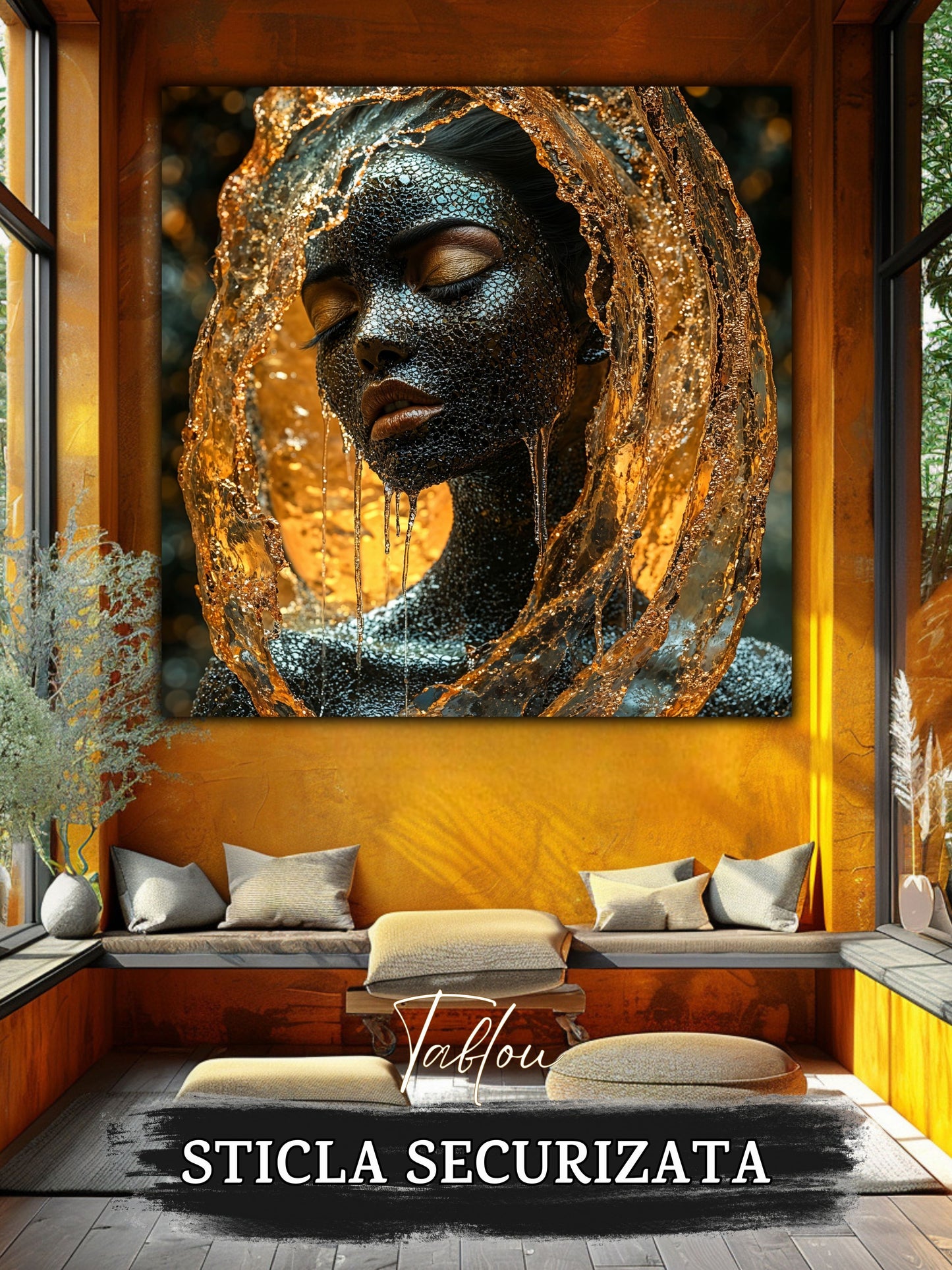 Tablou Sticla Securizata - Soul's Mandala No26