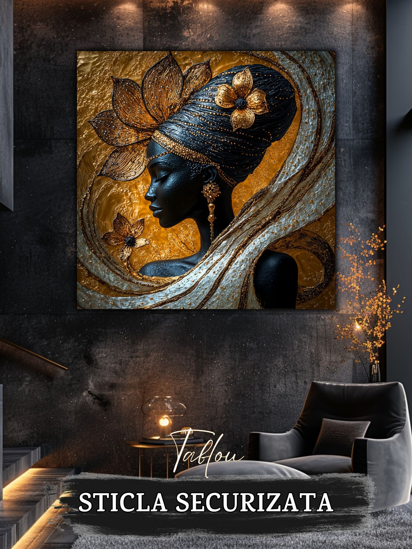 Tablou Sticla Securizata - Inner Lotus - 12