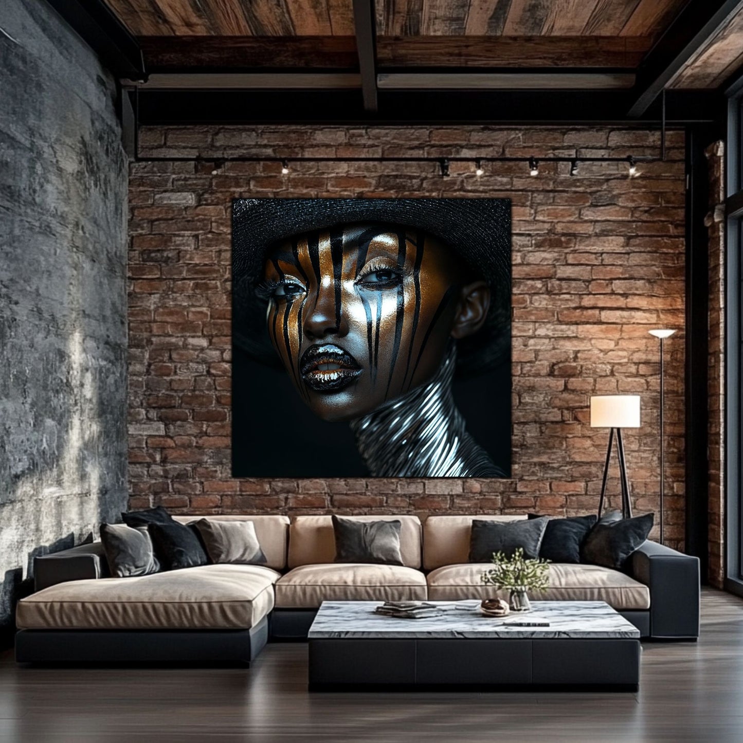 Dark Glow - Tablou Decorativ pt Peretele Livingului Modern - NO09
