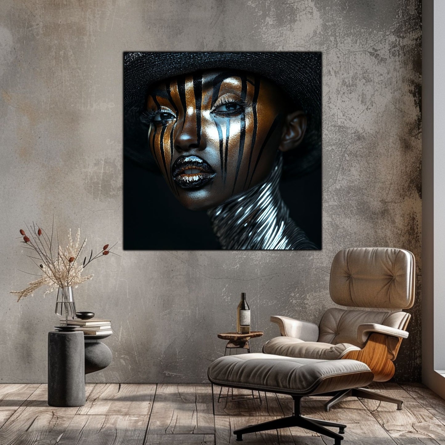 Dark Glow - Tablou Decorativ pt Peretele Livingului Modern - NO09