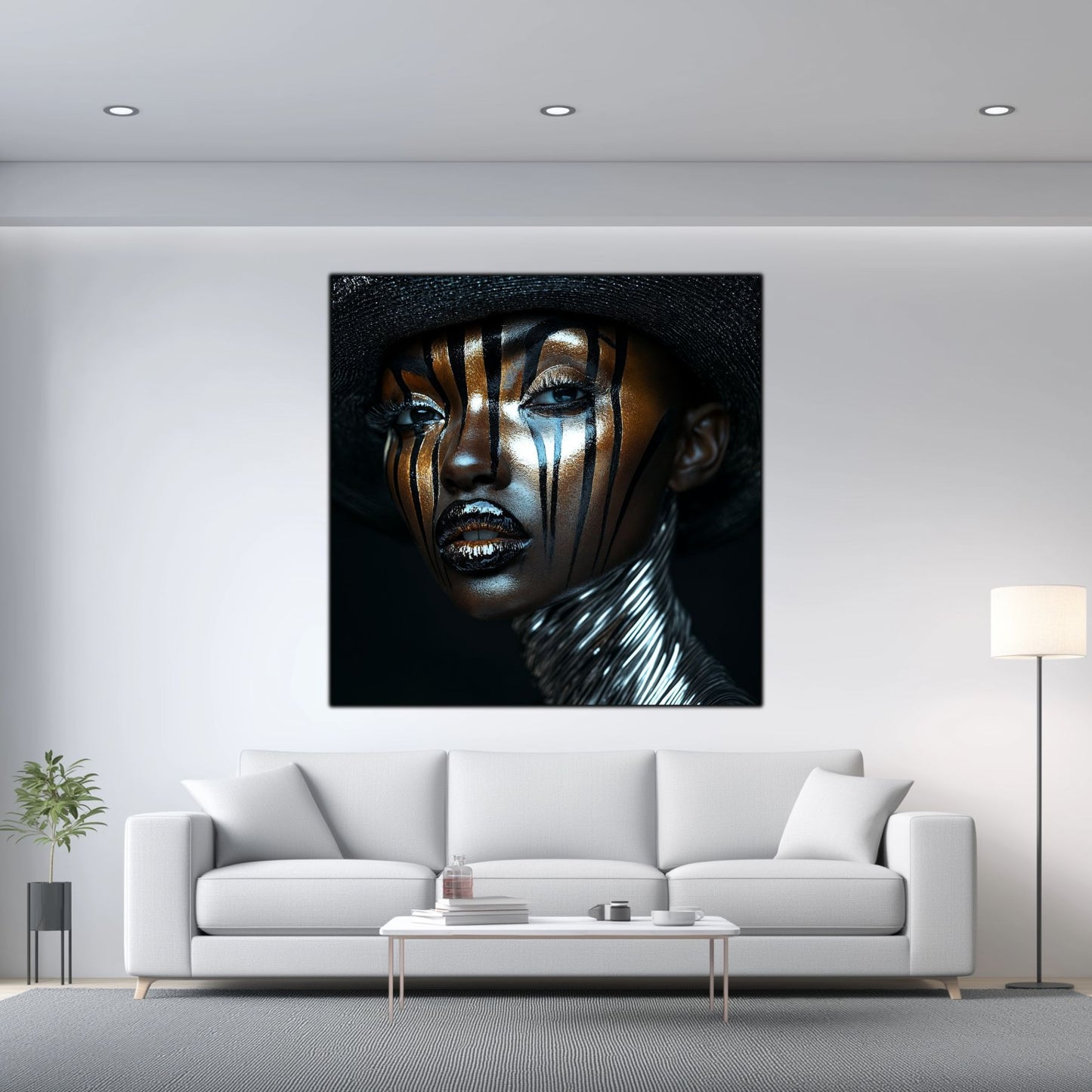 Dark Glow - Tablou Decorativ pt Peretele Livingului Modern - NO09