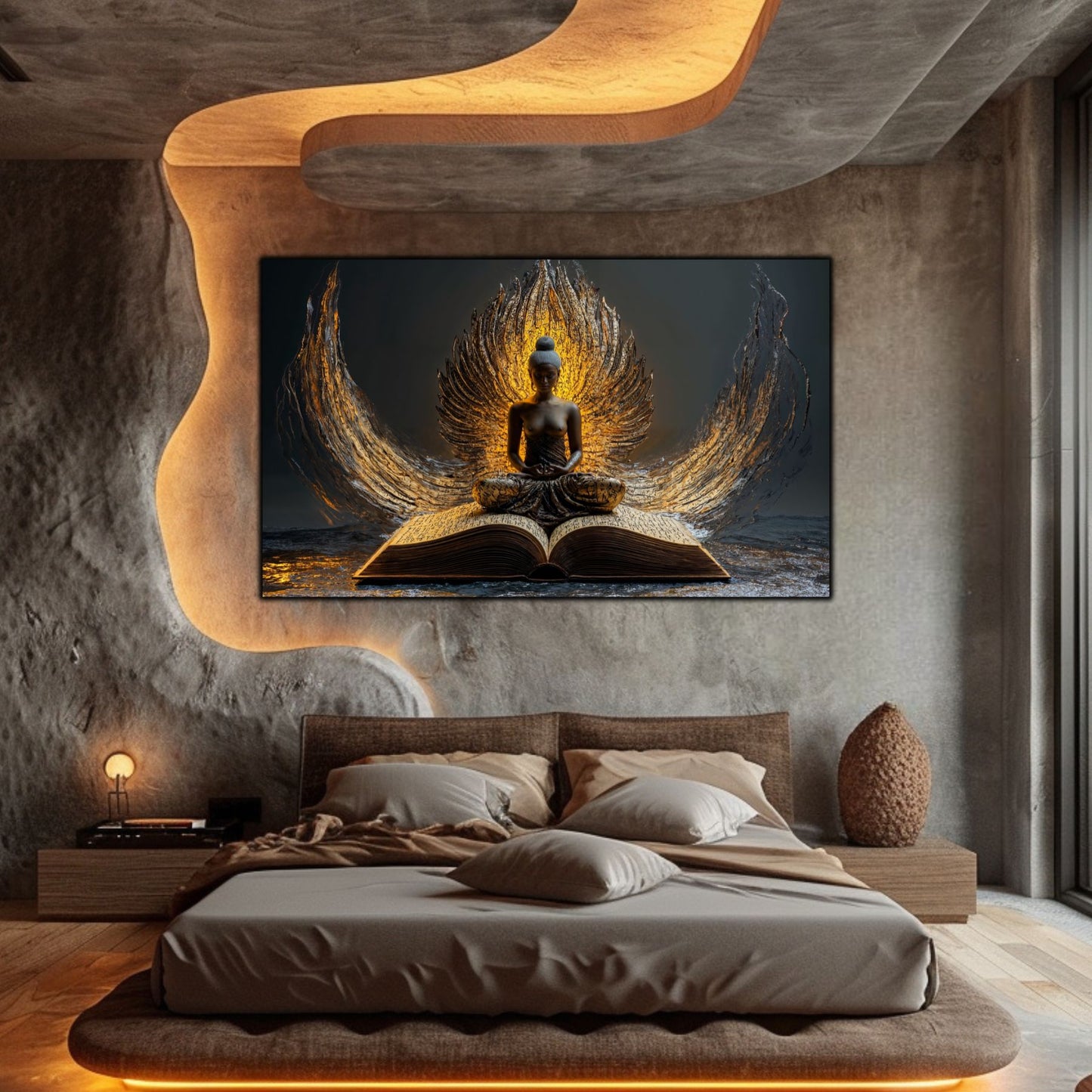Tablou Decorativ pt Living sau Dormitor - Print UV pe Sticla - „Ascend” - No09