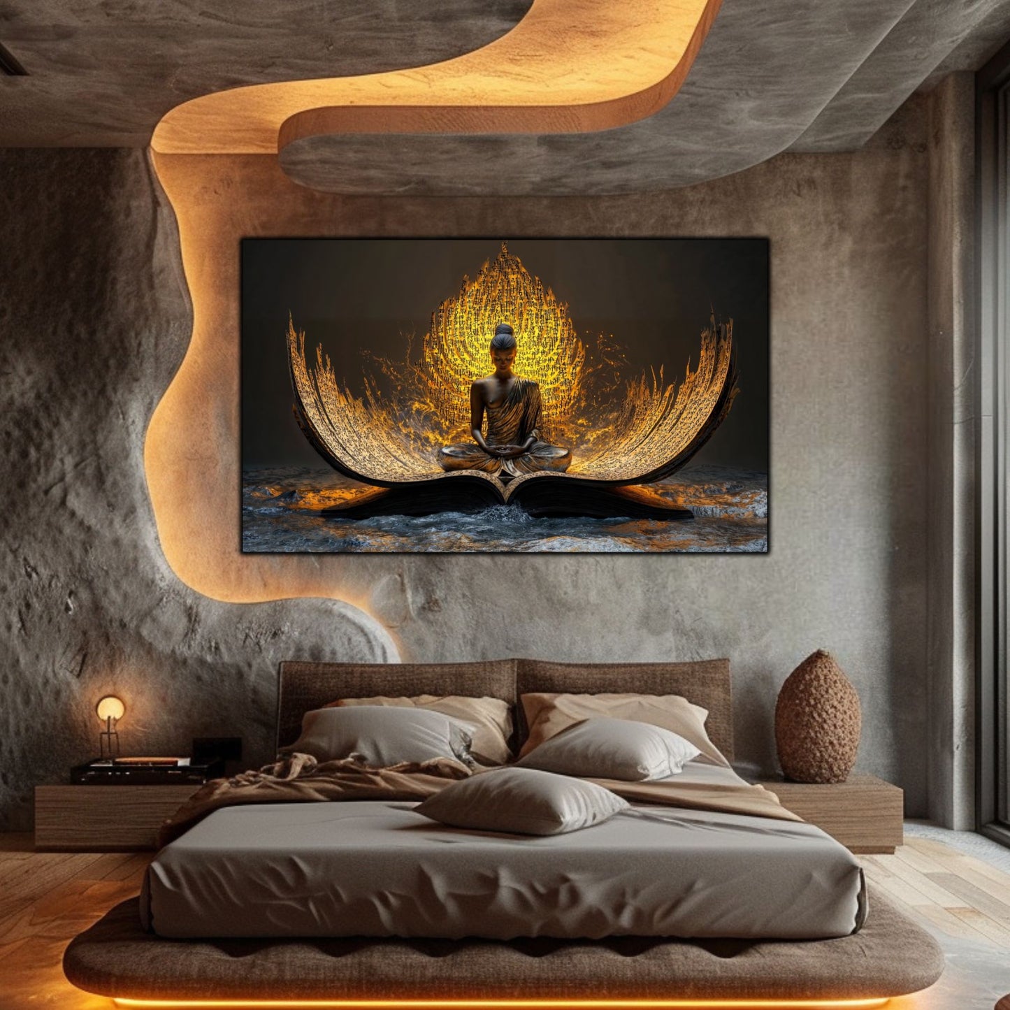 Tablou Decorativ pt Living sau Dormitor - Print UV pe Sticla - „Ascend” - No05