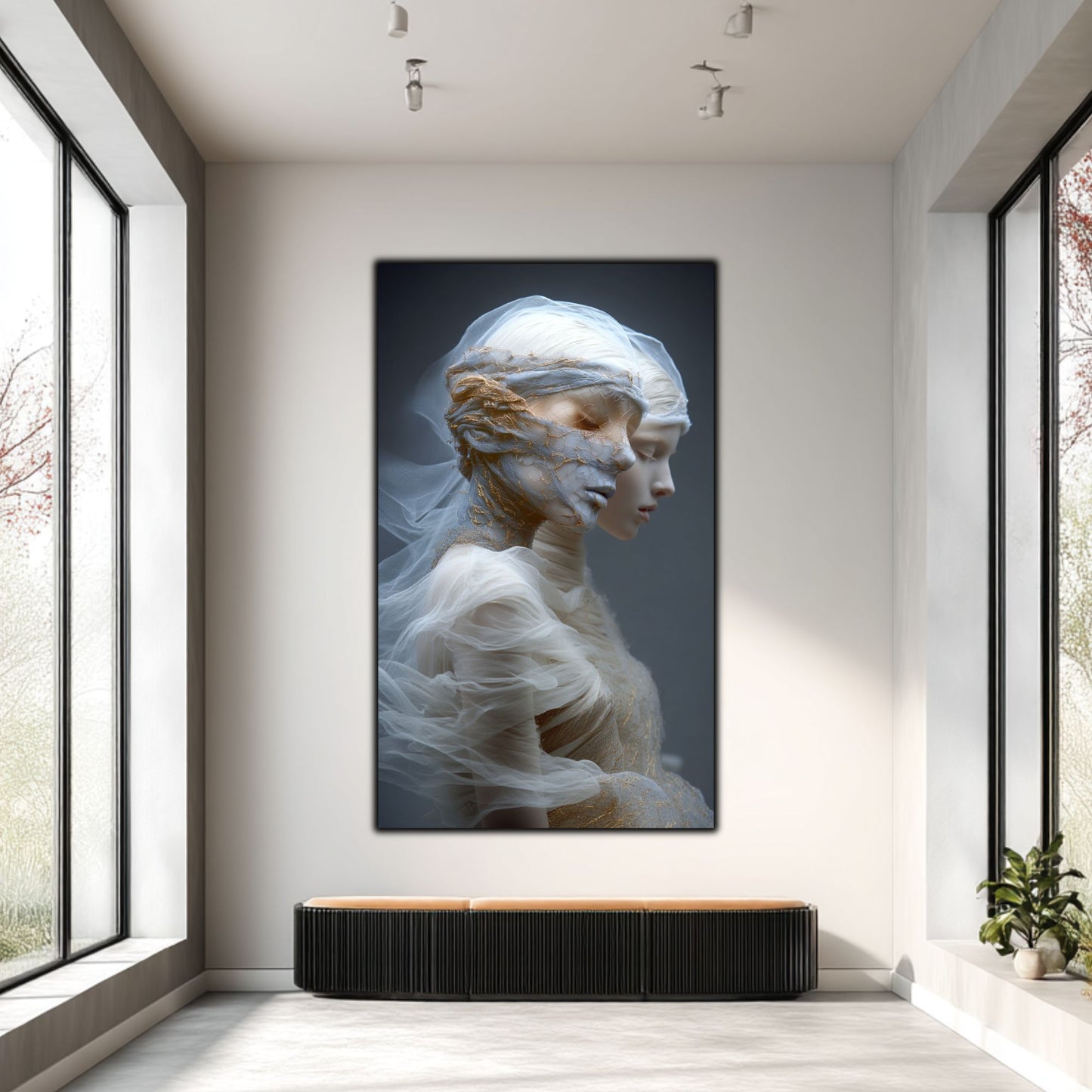Tablou Decorativ Premium pe Sticla Securizata - „Fractured Dream” - No04