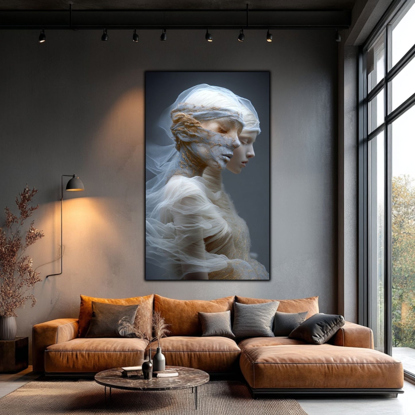 Tablou Decorativ Premium pe Sticla Securizata - „Fractured Dream” - No04