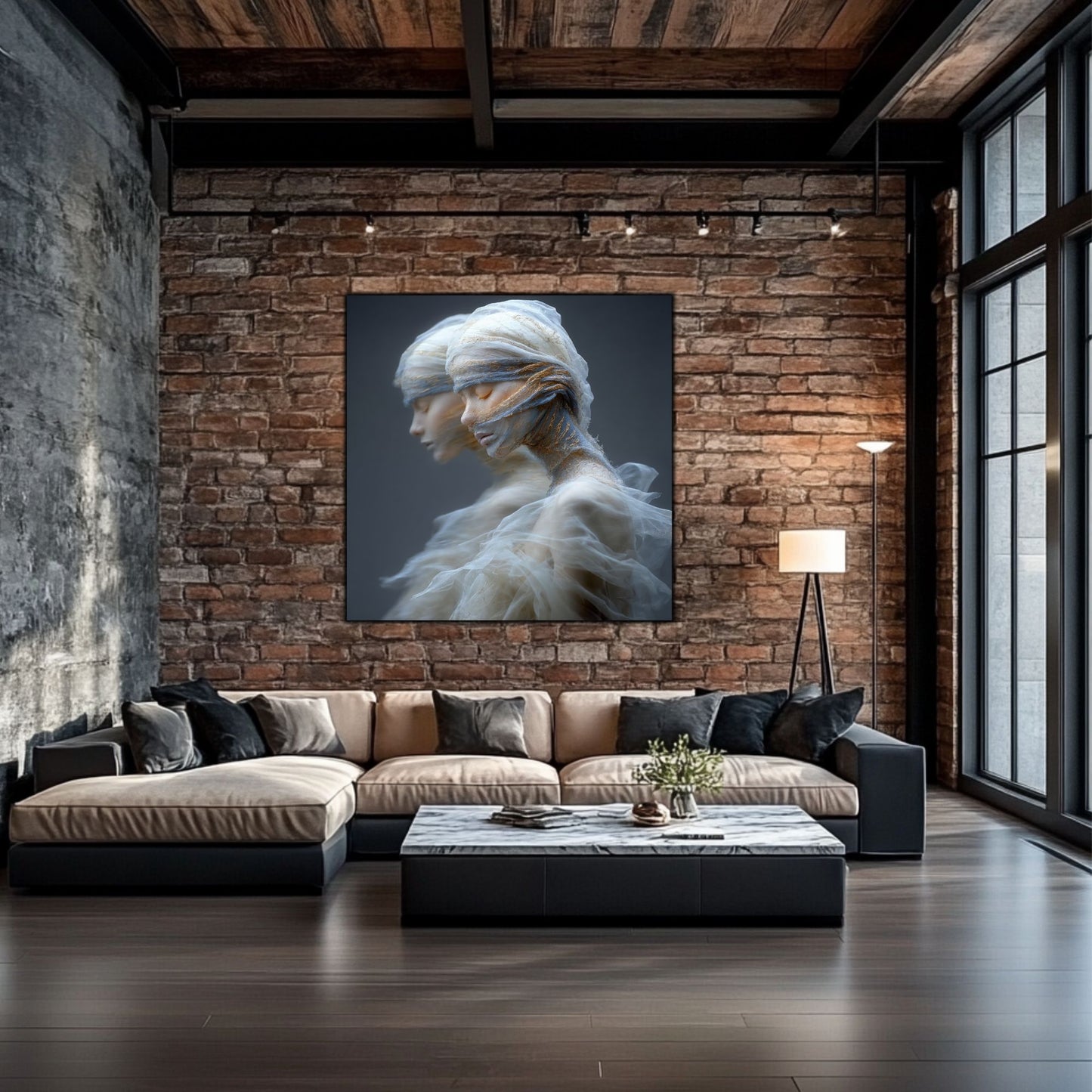 Tablou Decorativ Premium pe Sticla Securizata - „Fractured Dream” - No08