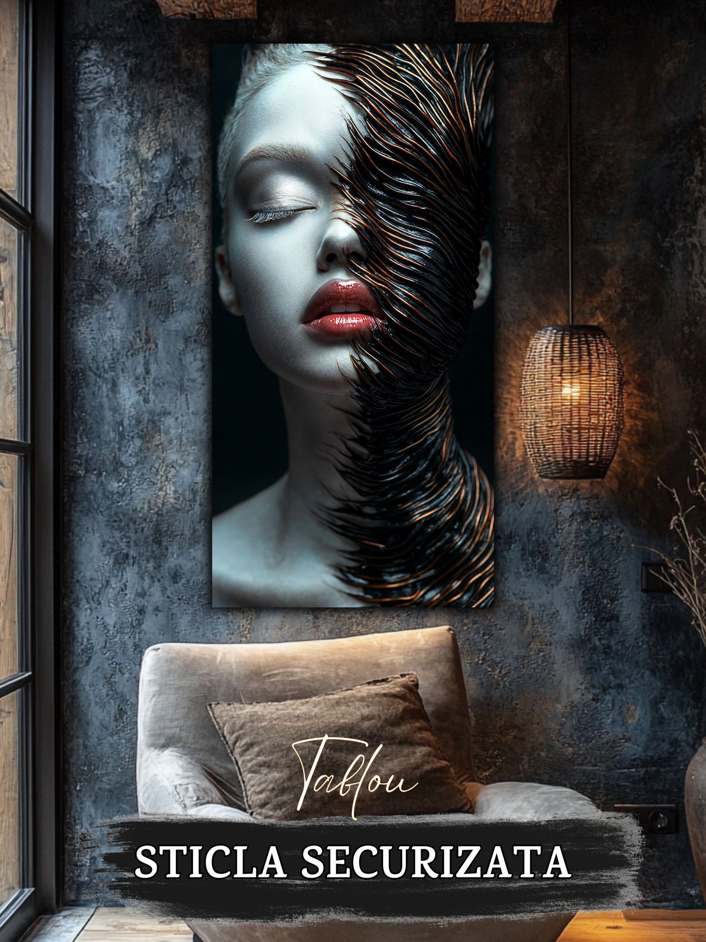 Innerverse - Tablou Sticla - Unicat - no17
