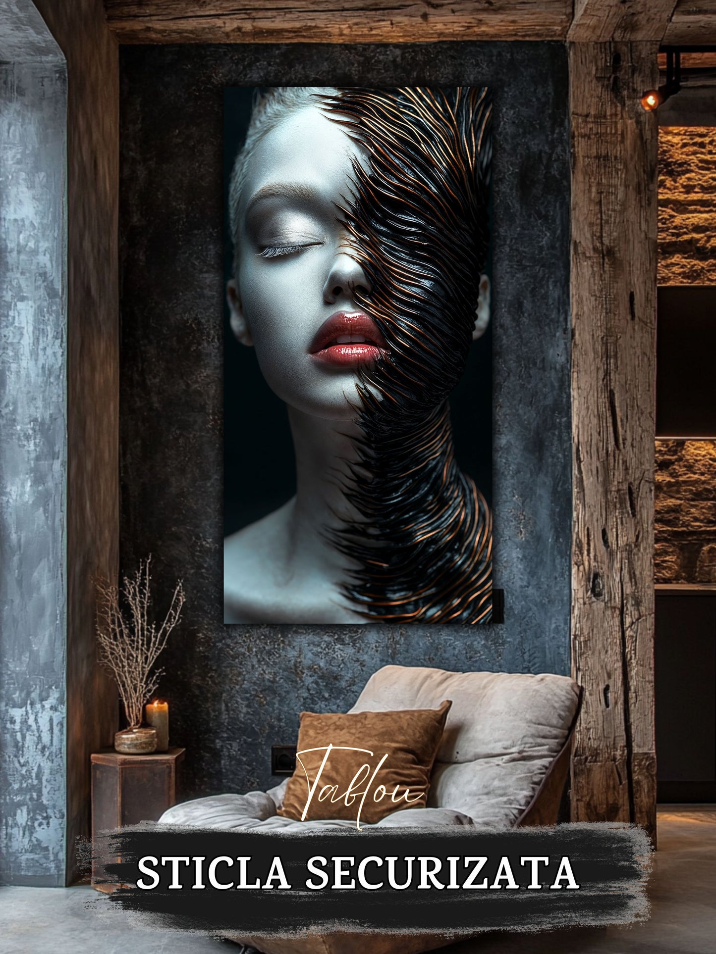 Innerverse - Tablou Sticla - Unicat - no17