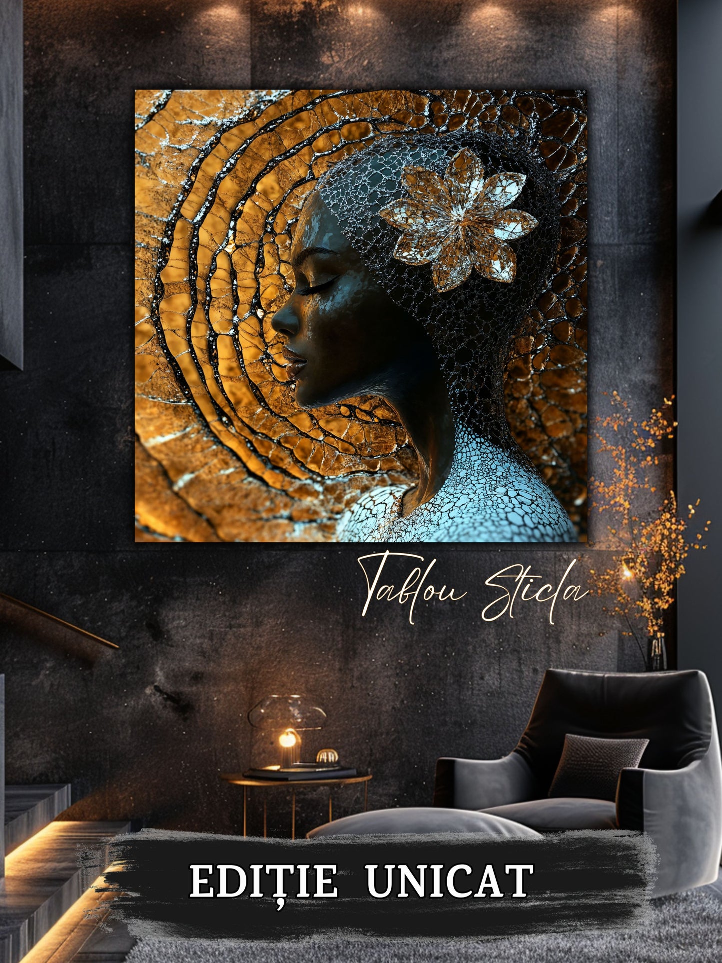 Liquid dream - Tablou Unicat pe Sticla - 13