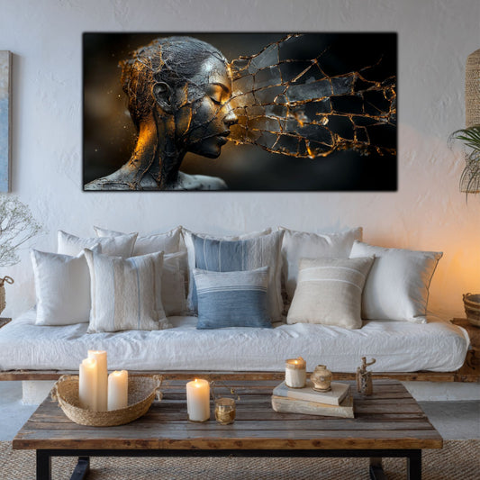 Tablou Sticla Securizata - Broken Mind 19