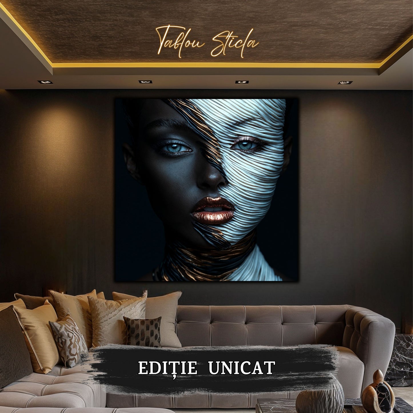 Innerverse - Tablou Sticla - Unicat - no23