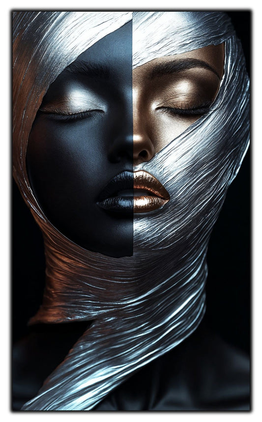 Tablou Decorativ pt Living - Print UV pe Sticla - „Silken Silence” - No10