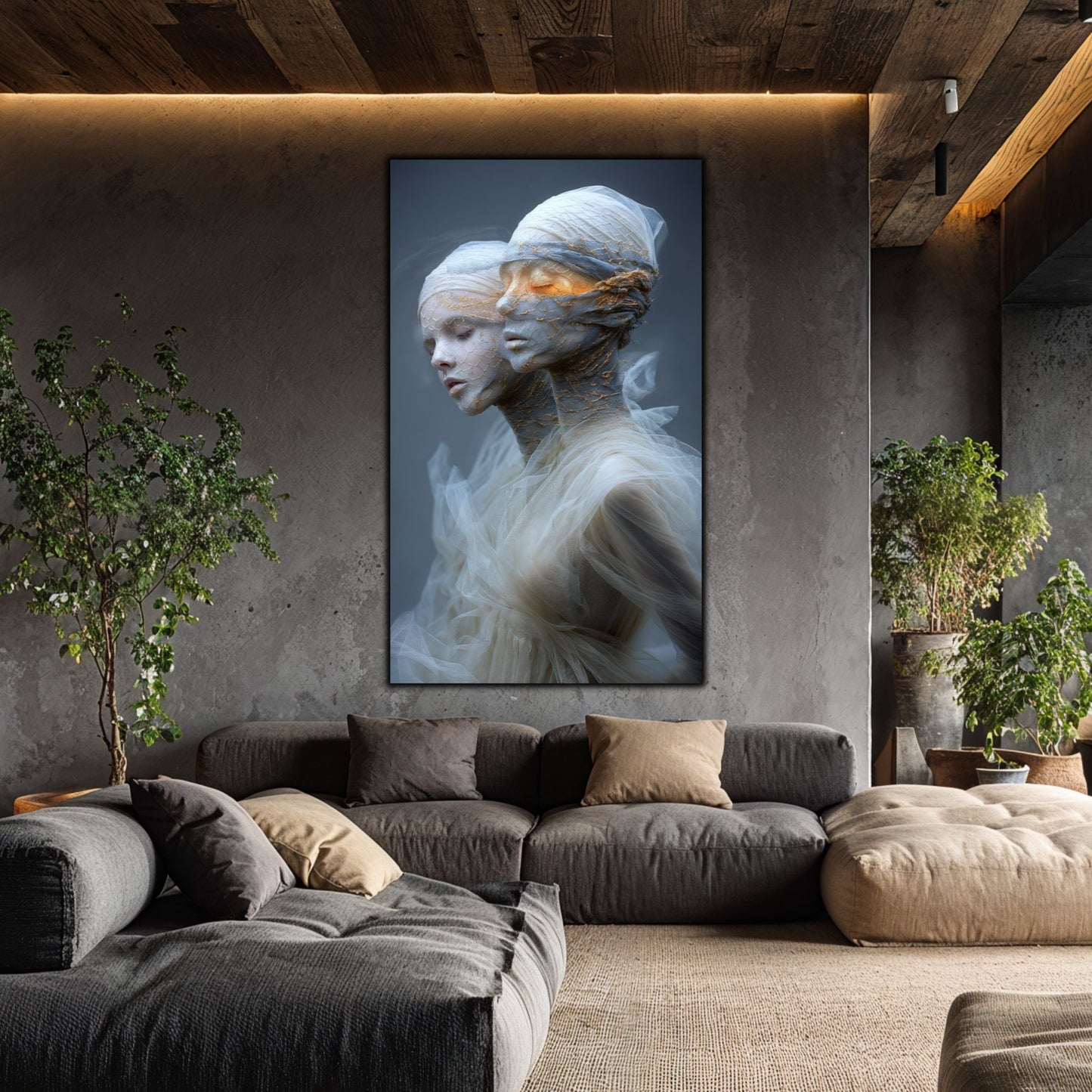 Tablou Decorativ Premium pe Sticla Securizata - „Fractured Dream” - No02