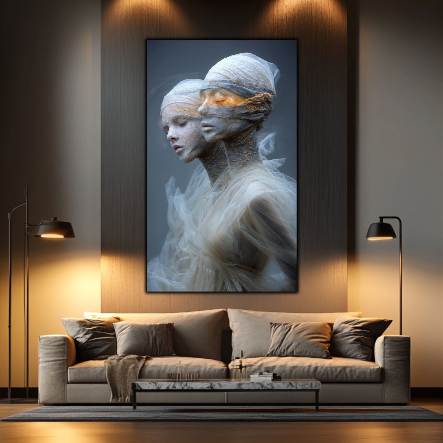 Tablou Decorativ Premium pe Sticla Securizata - „Fractured Dream” - No02