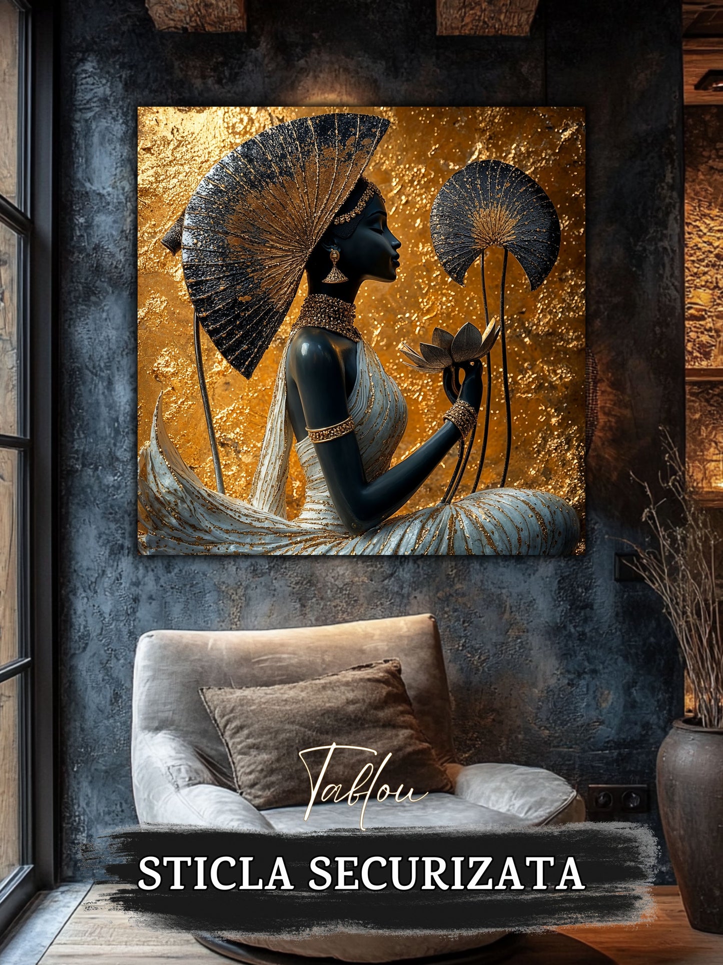 Tablou Sticla Securizata - Inner Lotus - 10