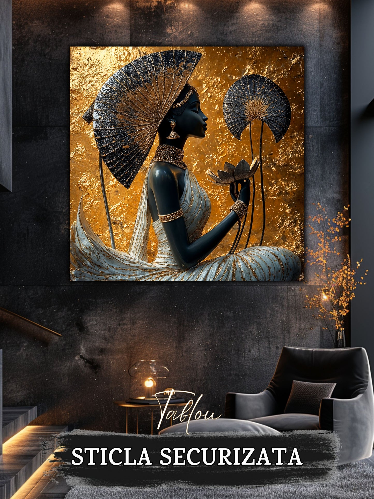 Tablou Sticla Securizata - Inner Lotus - 10