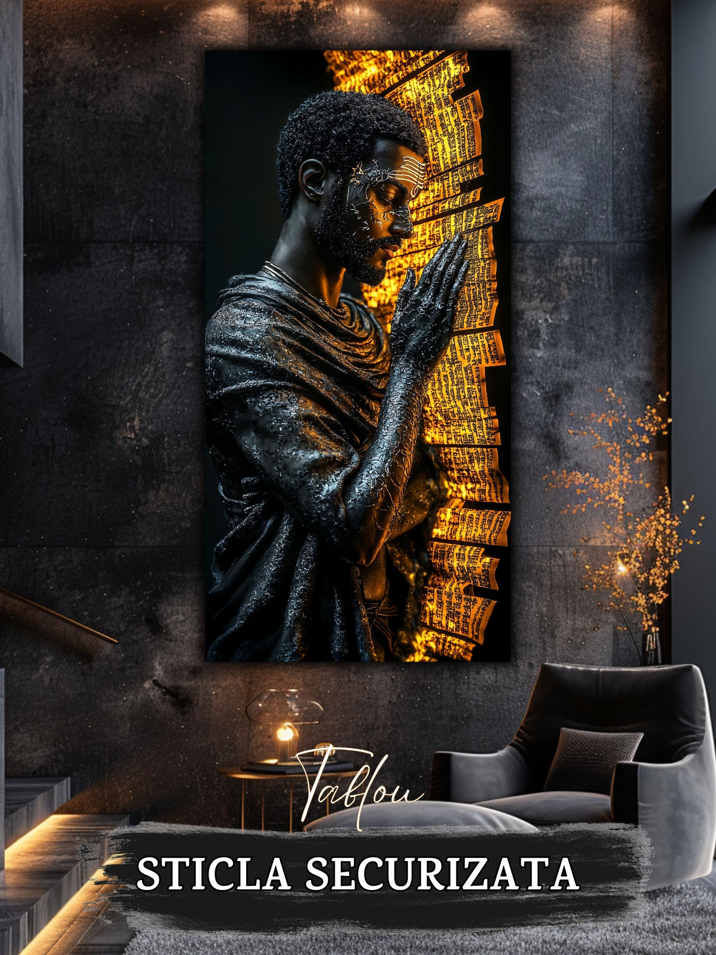 Dark Glow 15 - Tablou Sticla Securizata