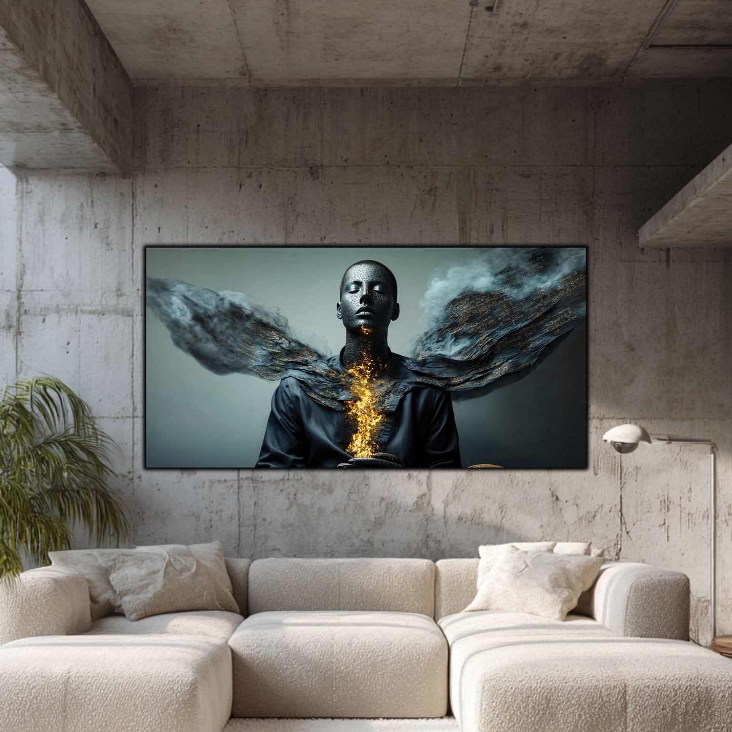 Beyond Meditation - Tablouri moderne pe sticla securizata pentru living contemporan NO22