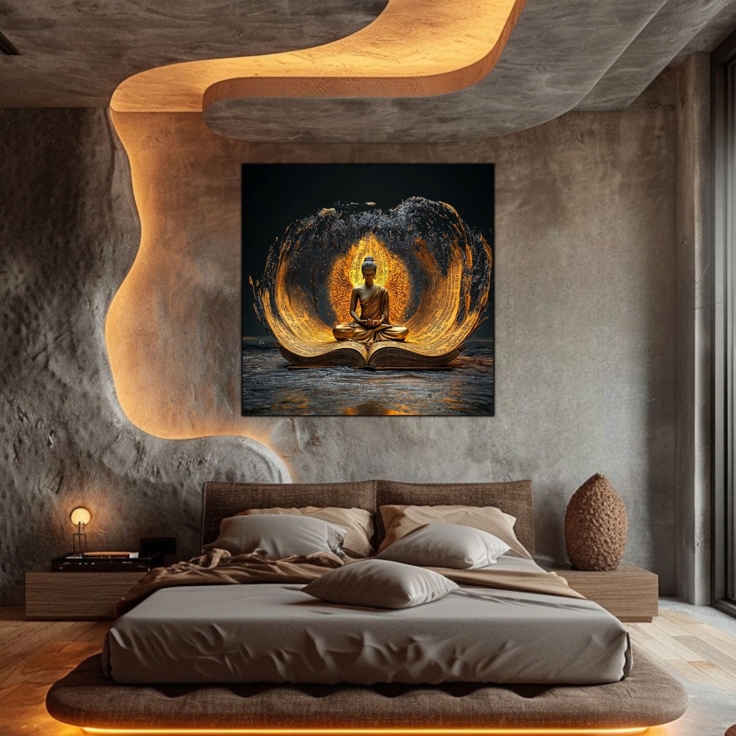 Tablou Decorativ pt Living sau Dormitor - Print UV pe Sticla - „Ascend” - No16