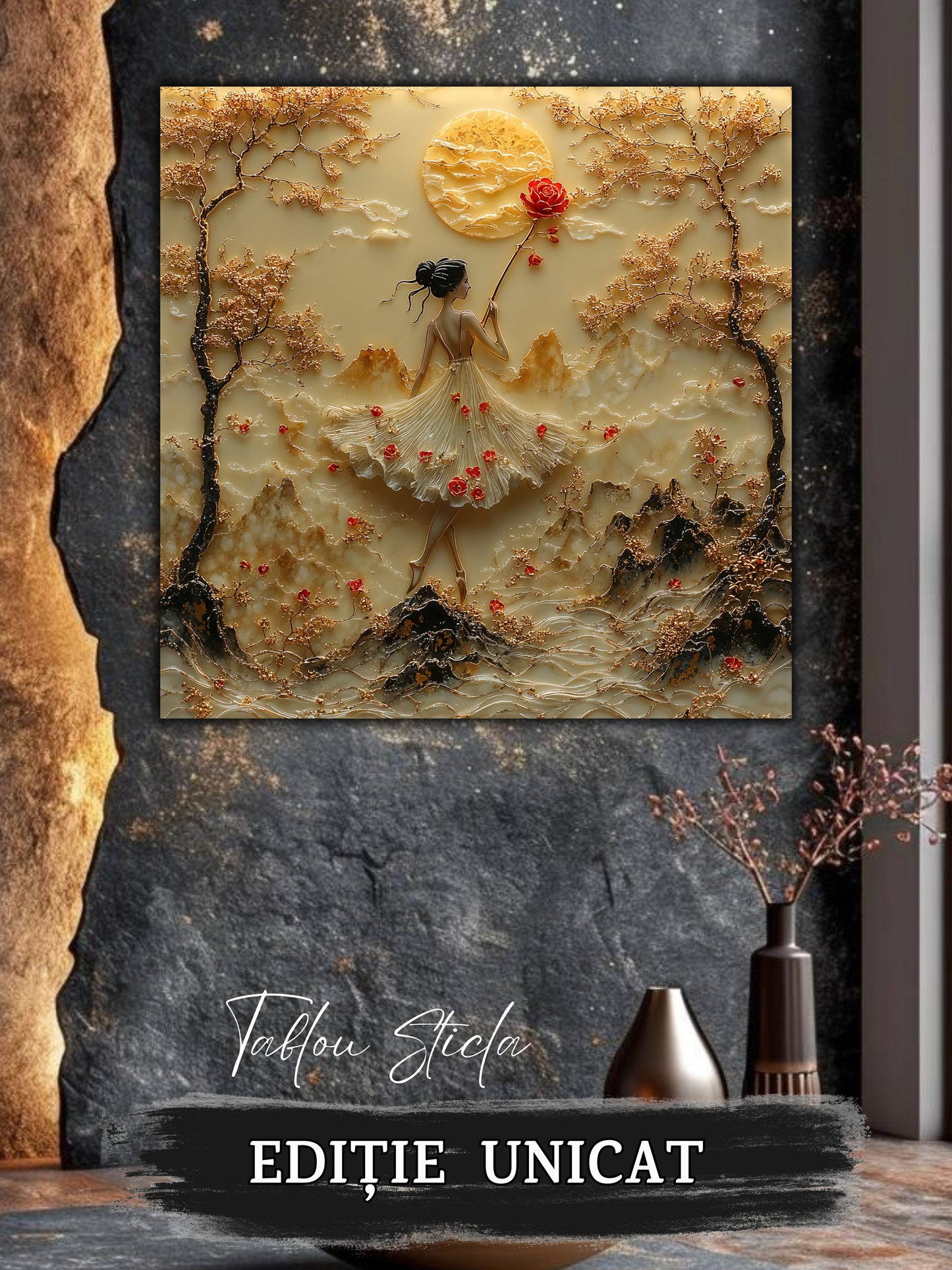 Tablou Sticla Securizata - Fragment of The Soul - 21