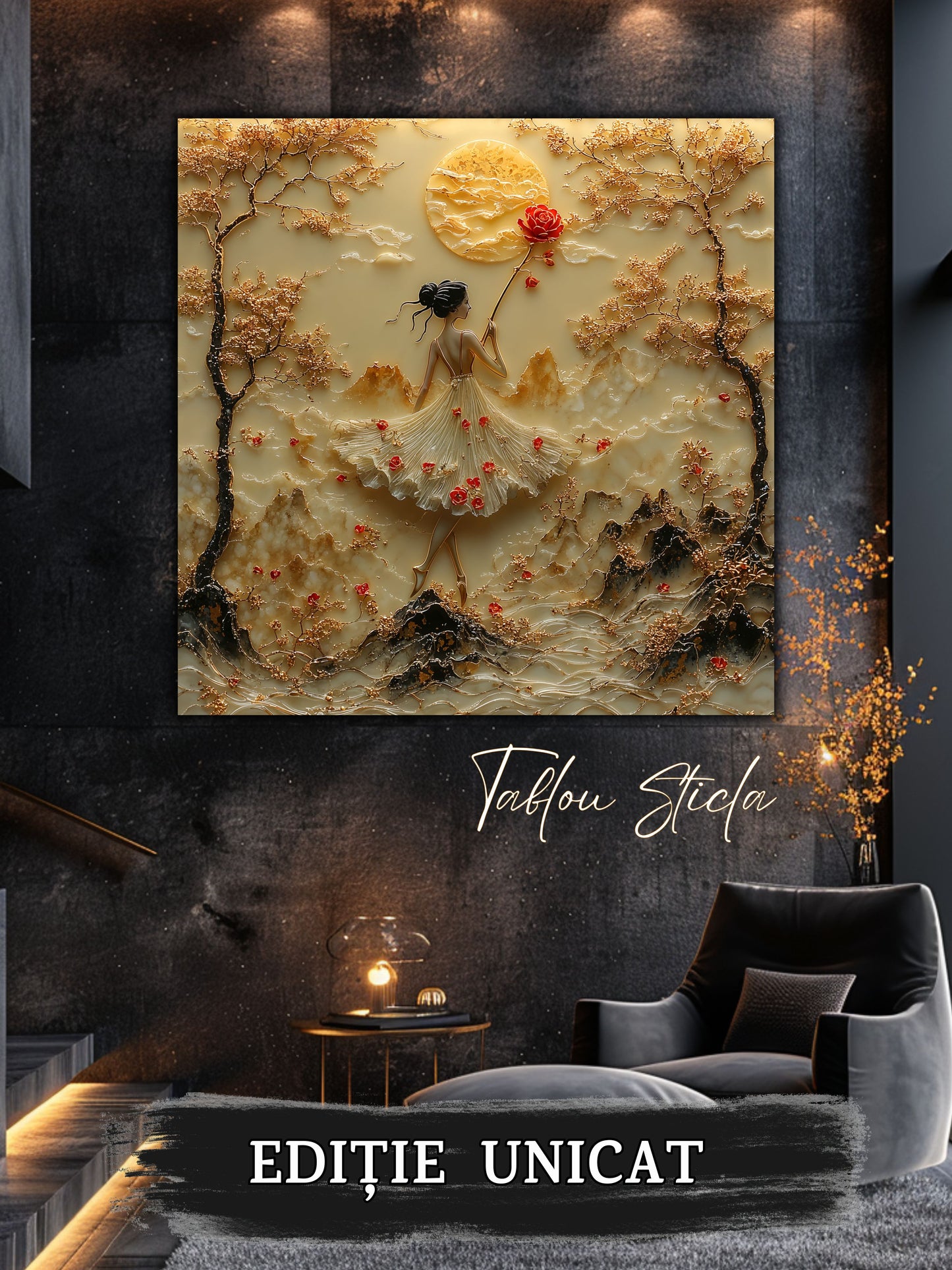 Tablou Sticla Securizata - Fragment of The Soul - 21