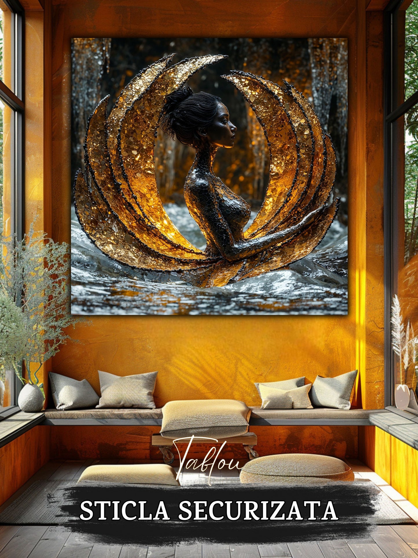 Tablou Sticla Securizata - Soul's Mandala No16