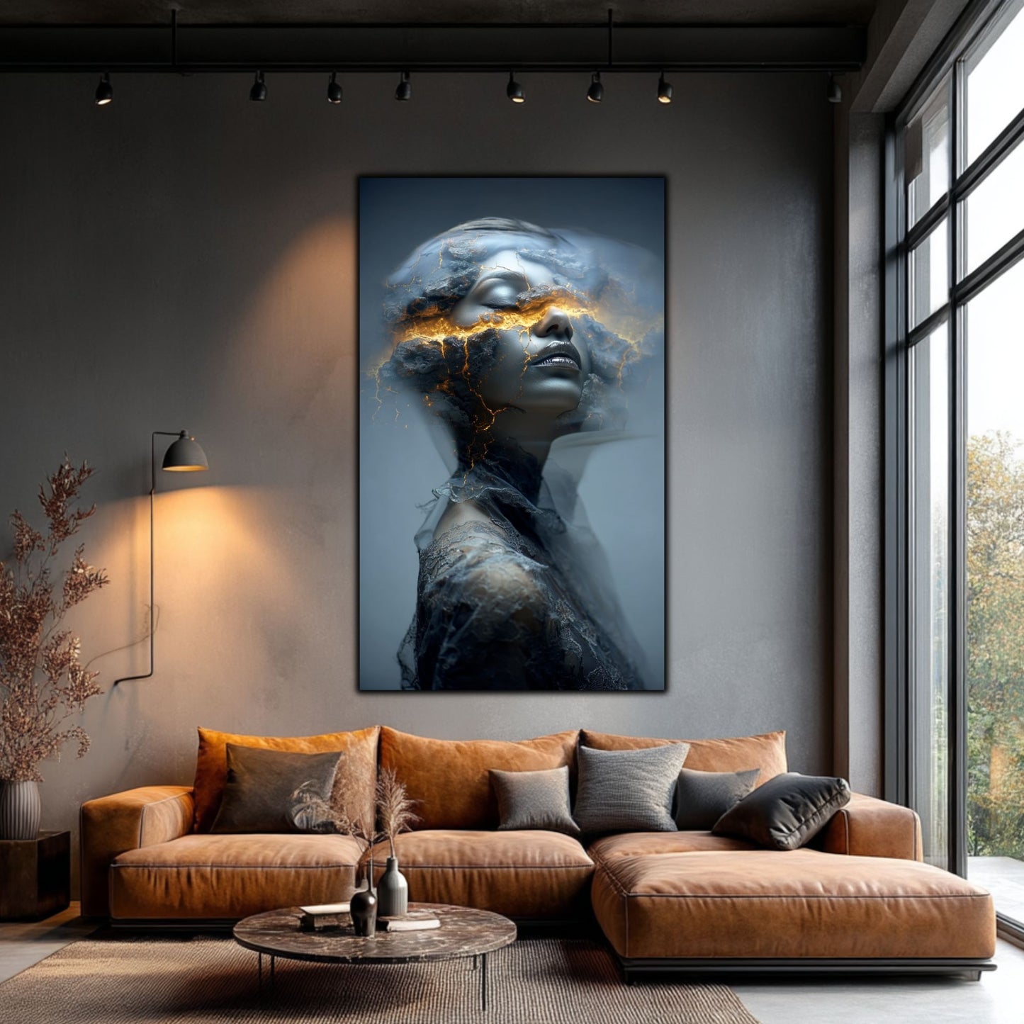 Tablou Decorativ Premium pe Sticla Securizata - „Fractured Dream” - No03