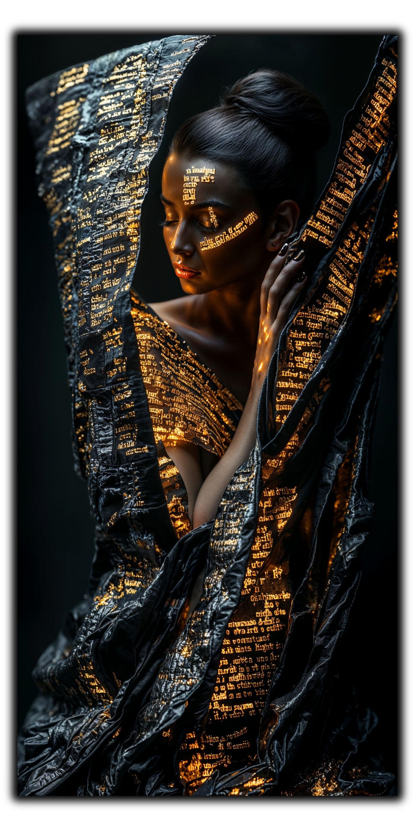 Dark Glow 03 - Tablou Sticla Securizata