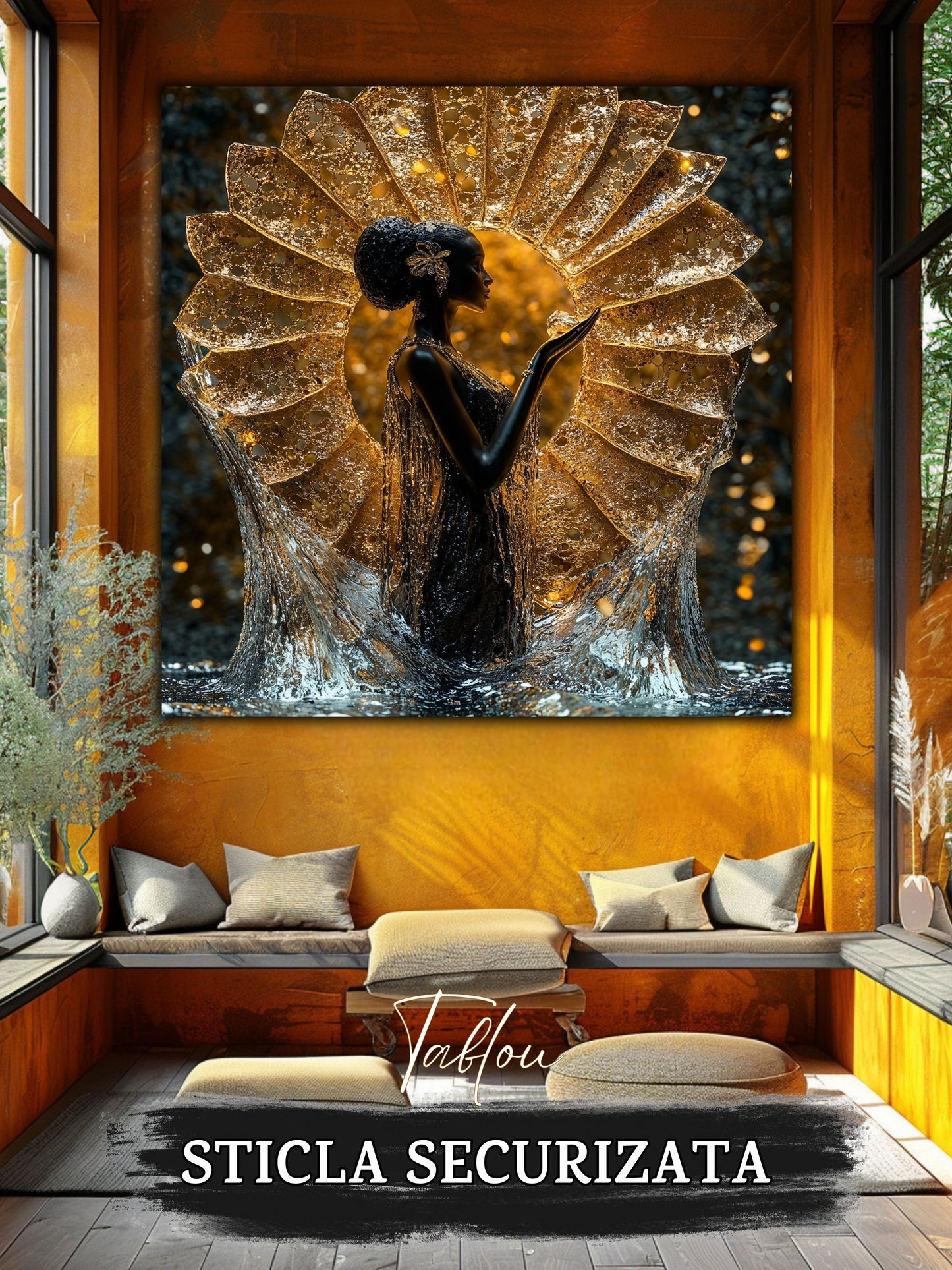 Tablou Sticla Securizata - Soul's Mandala No19