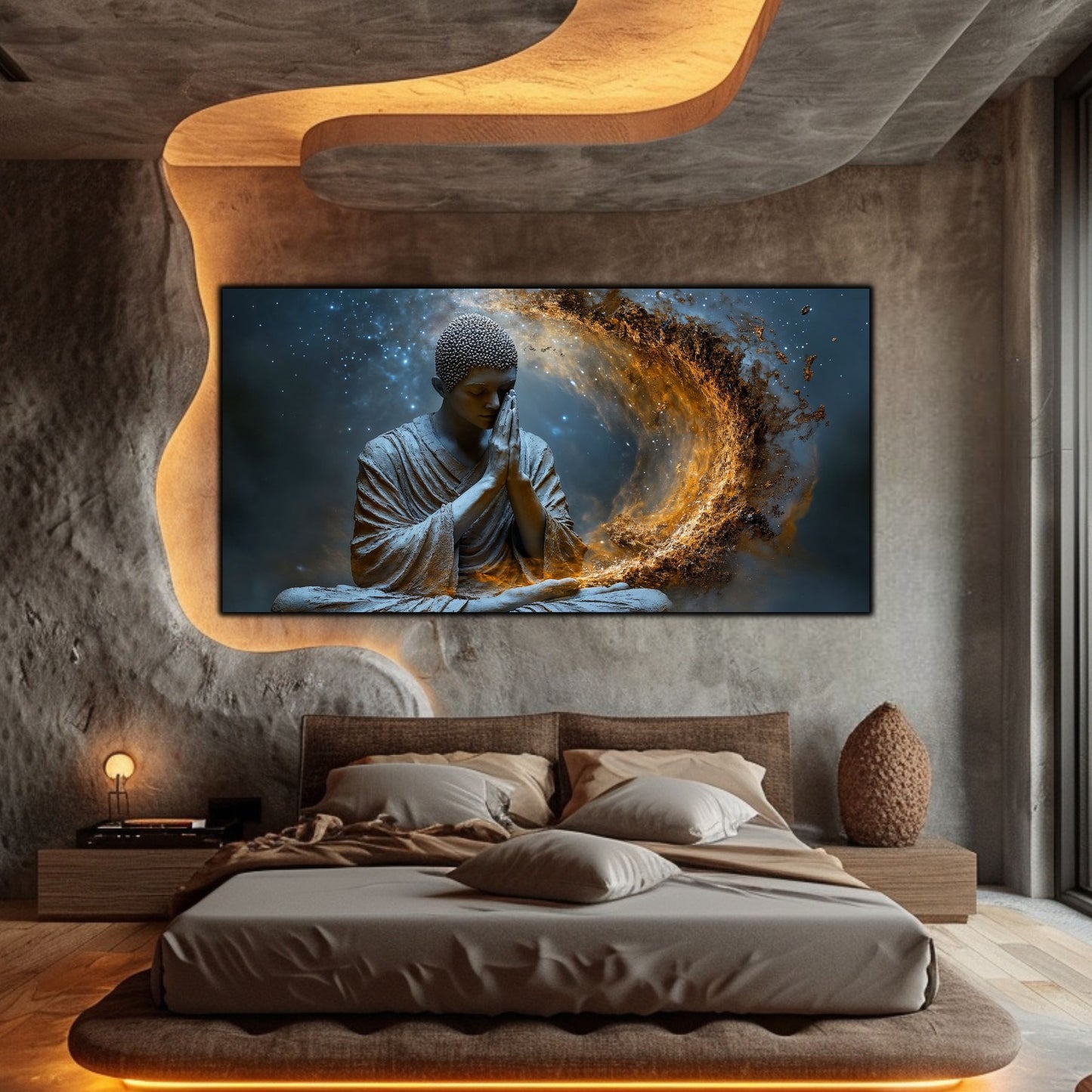 Tablou Decorativ pe Sticla Securizata – Ideal pt Dormitor si Living - Beyond Stardust No12