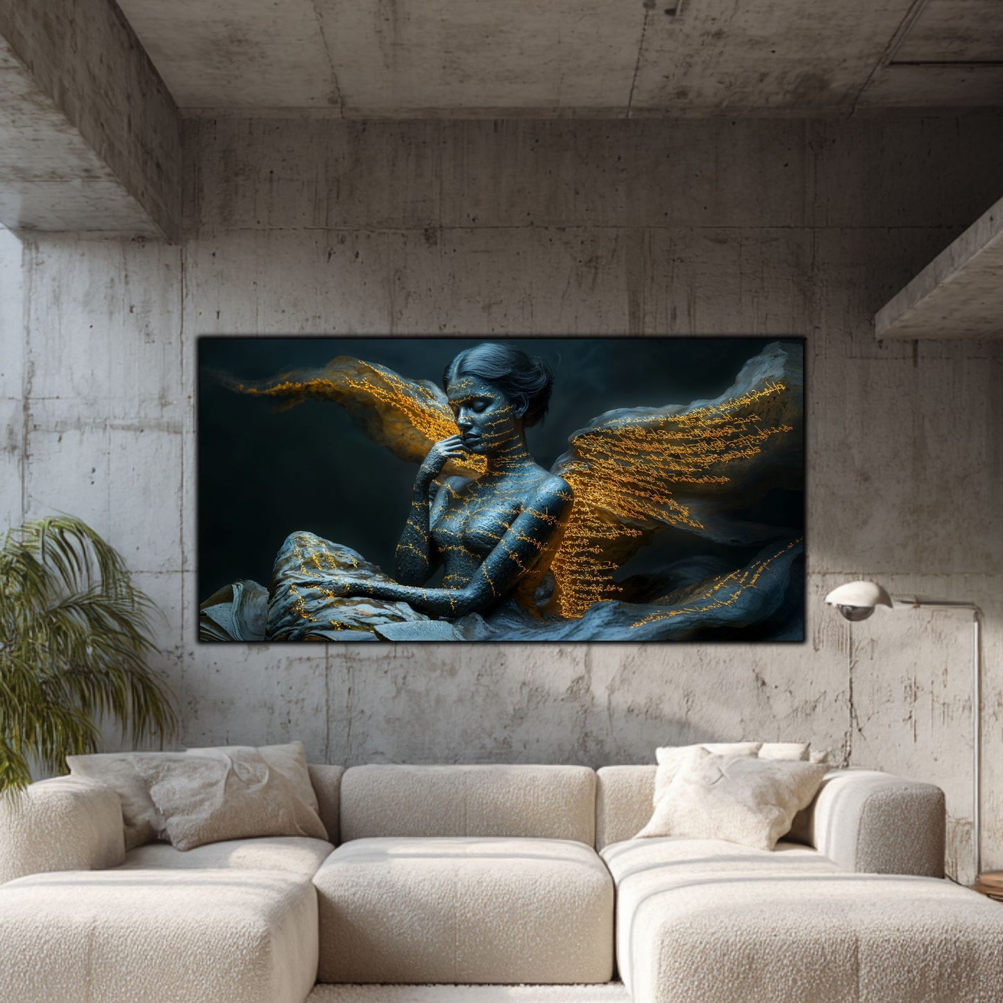 Beyond Meditation - Tablouri moderne pe sticla securizata pentru living contemporan NO39