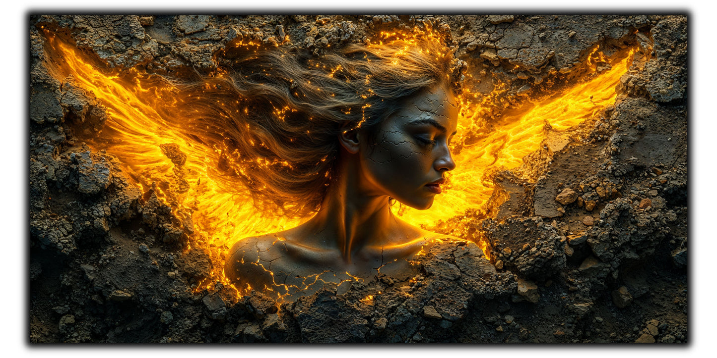 Zen Embers - Tablou Sticla Securizata - 04