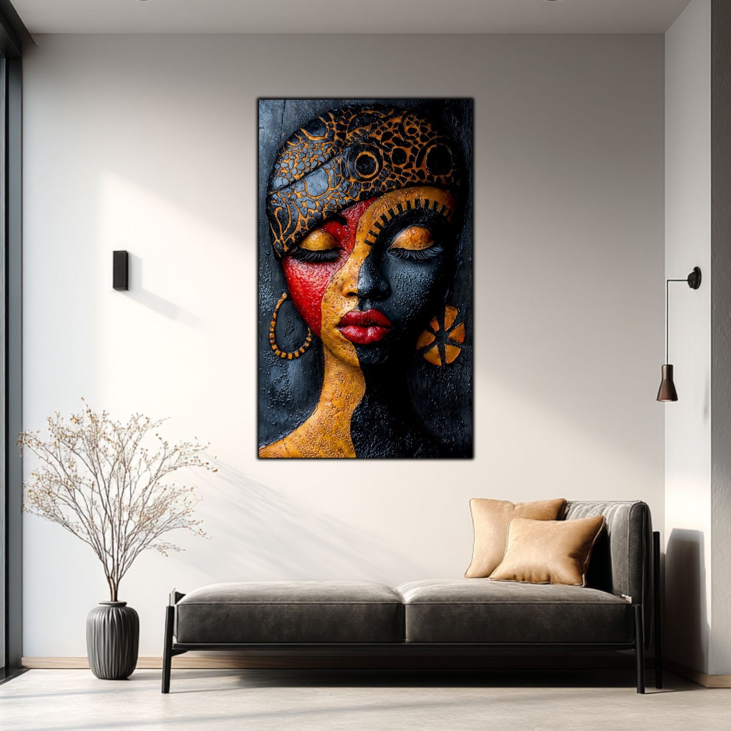 Tablou pt Decorul Livingului Modern – Sticla Securizata – Colectia Ancestral - No15