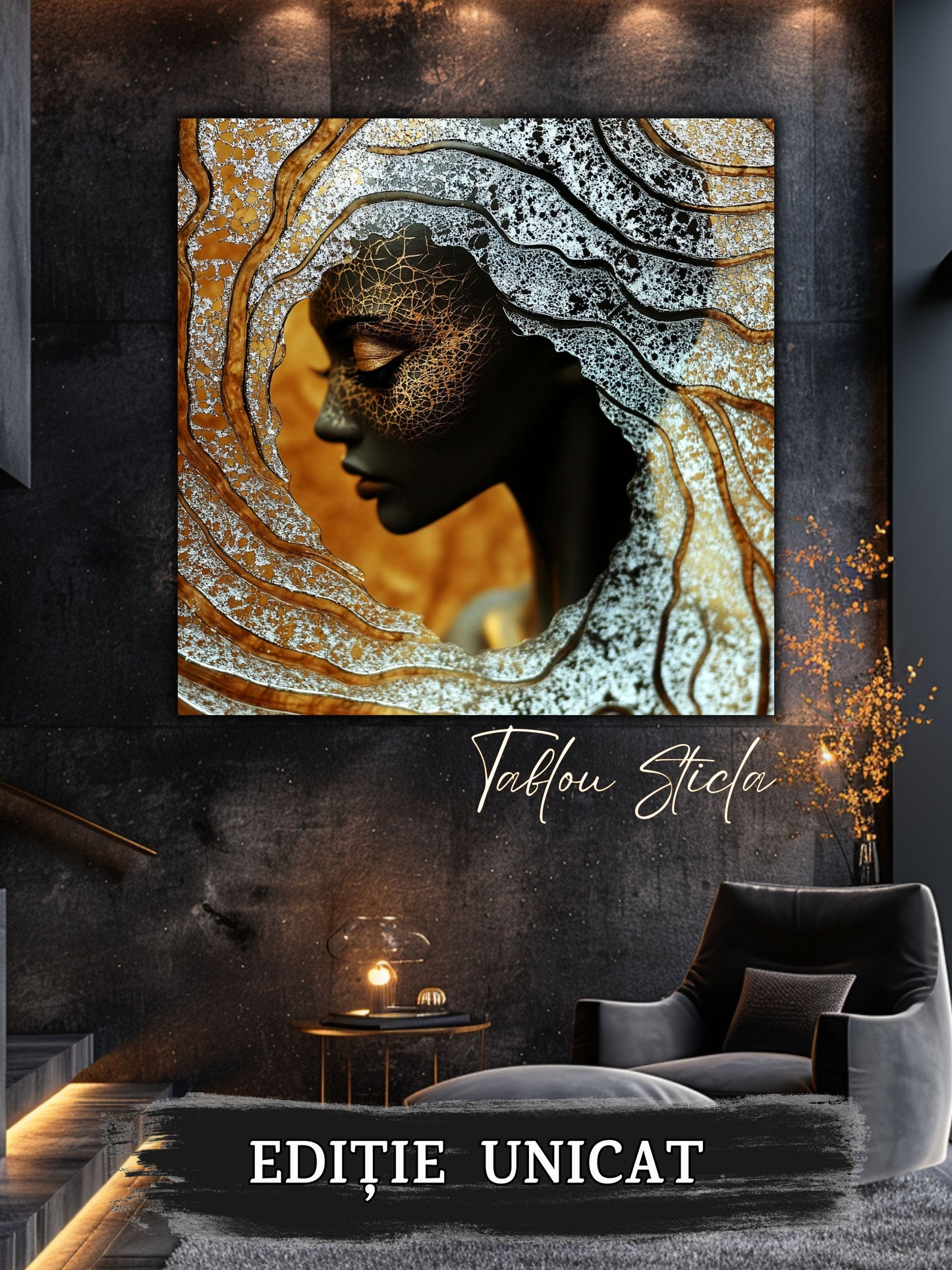 Liquid dream - Tablou Unicat pe Sticla - 10