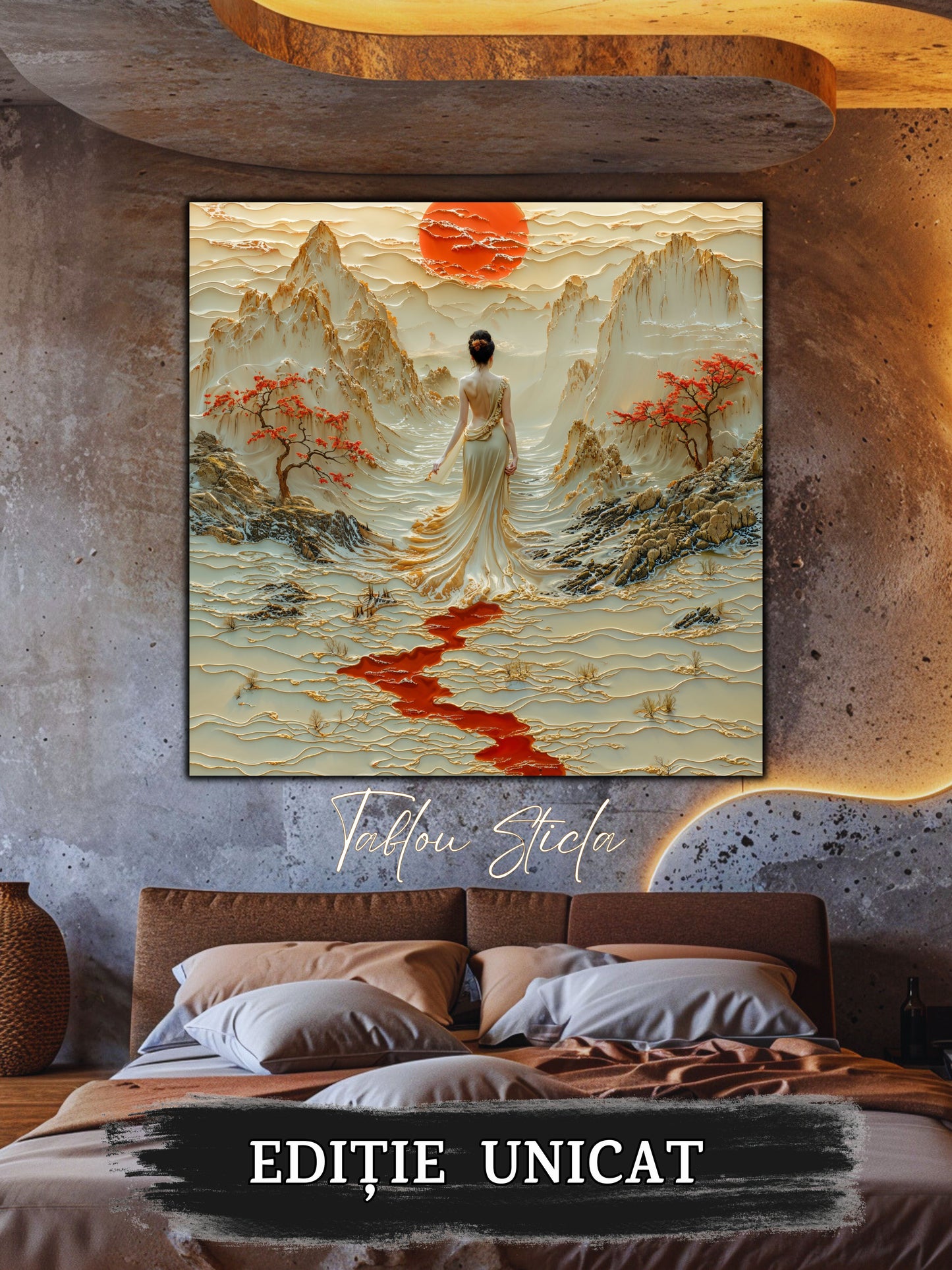Tablou Sticla - Silk Road - 03